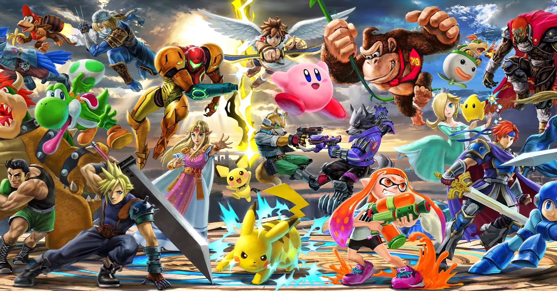 Super Smash Bros Ultimate Characters HD Wallpaper