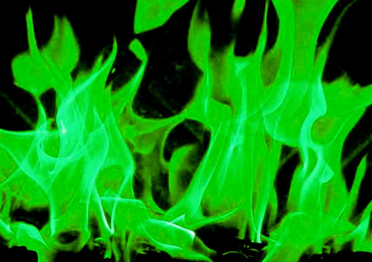 animated green fire