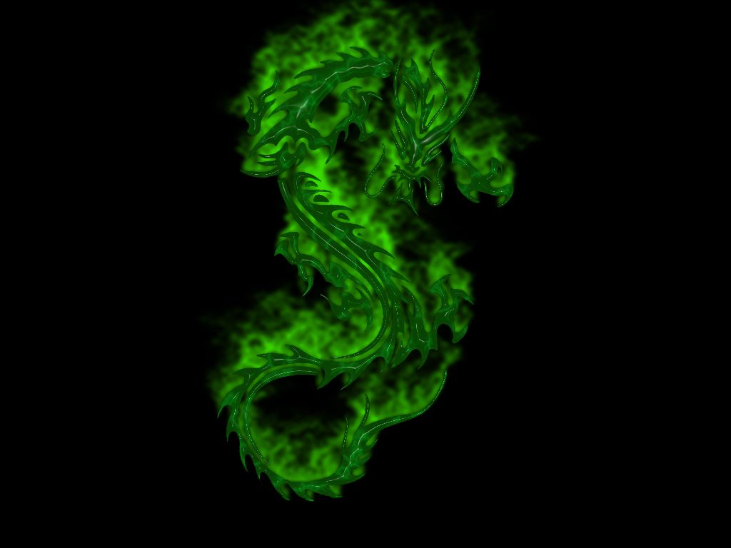 Green Flame Dragon Wallpapers - Wallpaper Cave