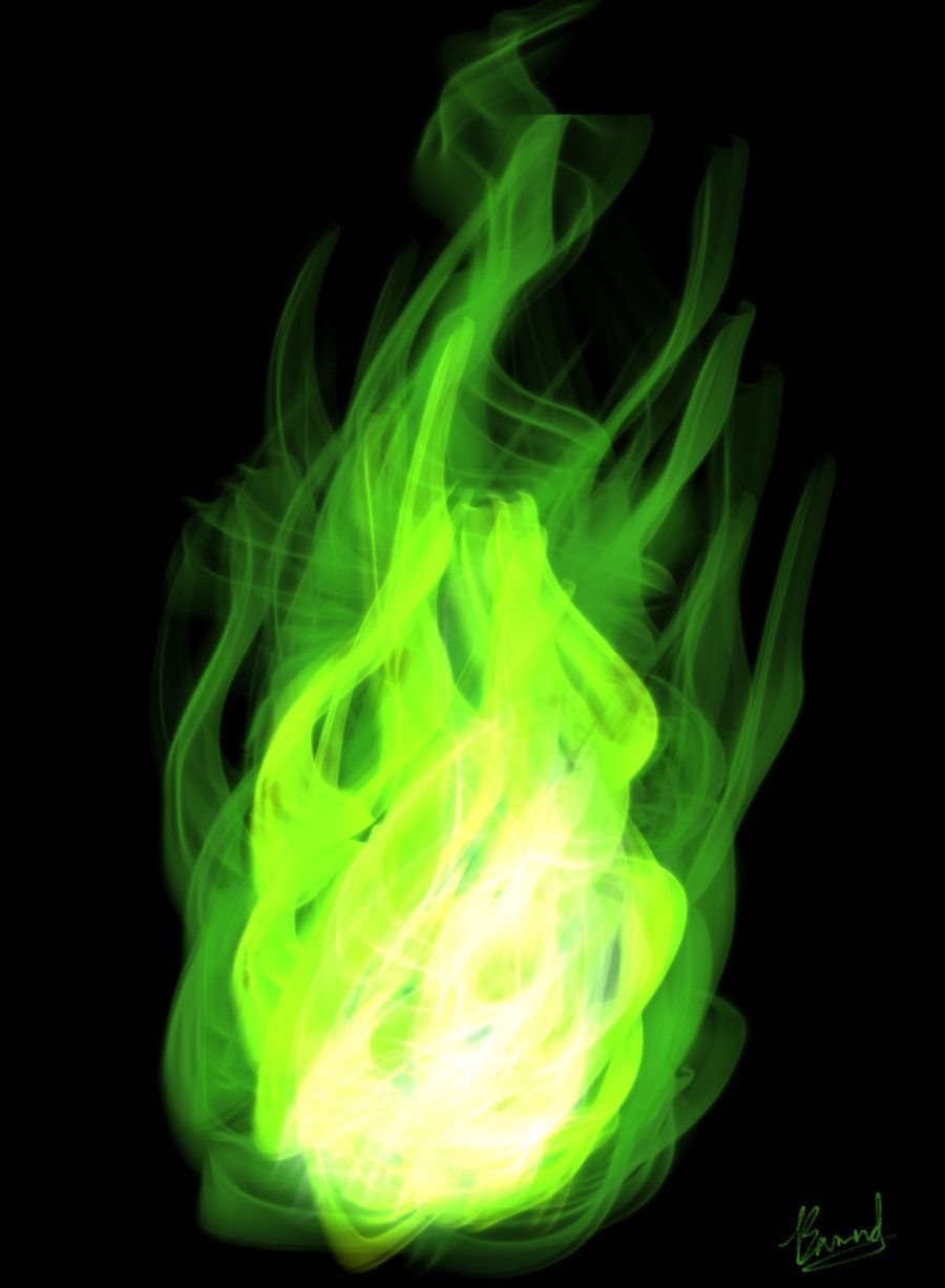 green flame fire, Green aesthetic, Green