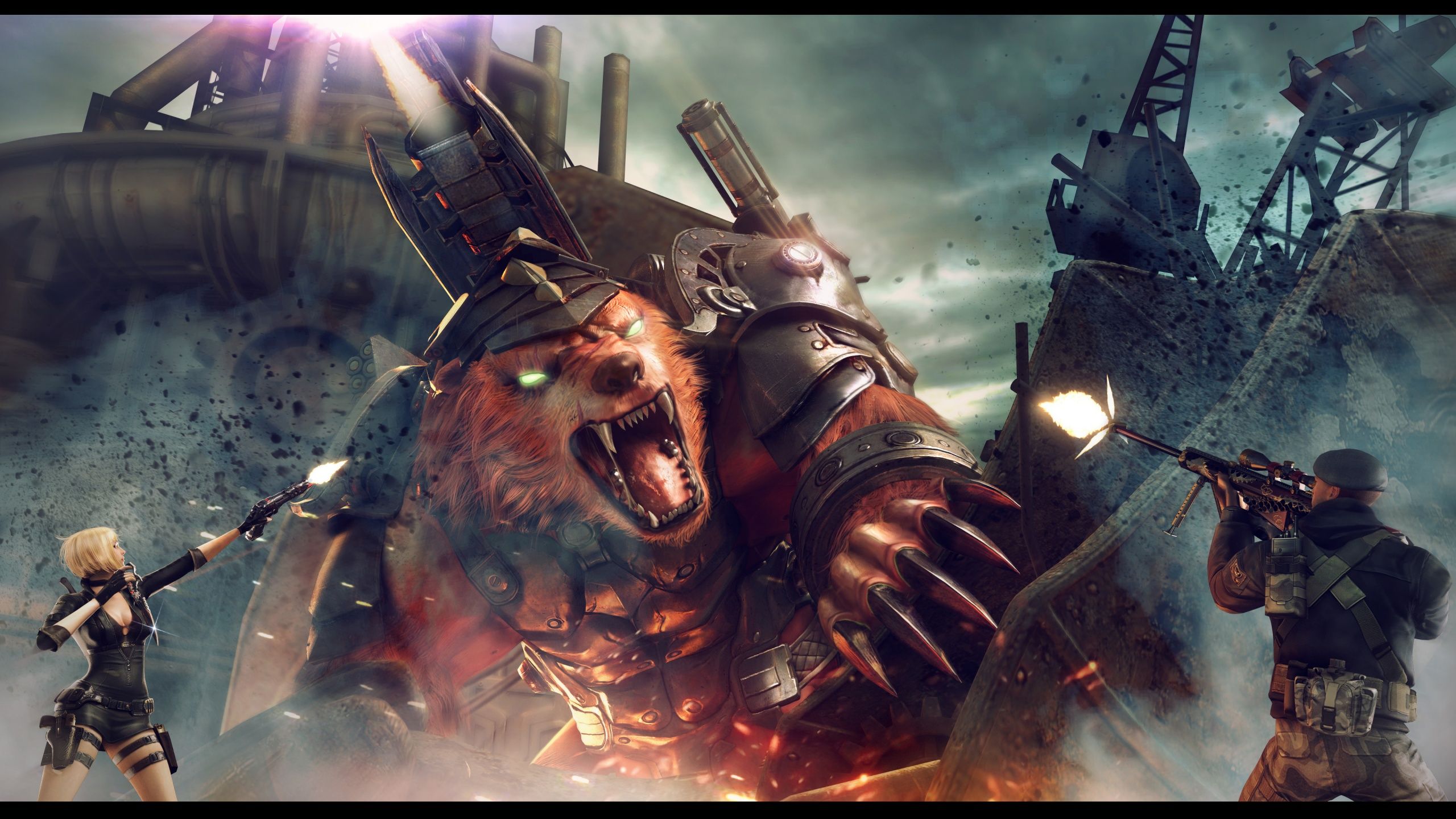 CrossFire China God's Arena Boss Big Bear Wallpaper in jpg format for free download