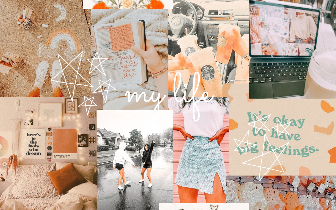 ✰aesthetic collage wallpaper✰. Cute laptop wallpaper, Cute desktop wallpaper, Aesthetic desktop wallpaper