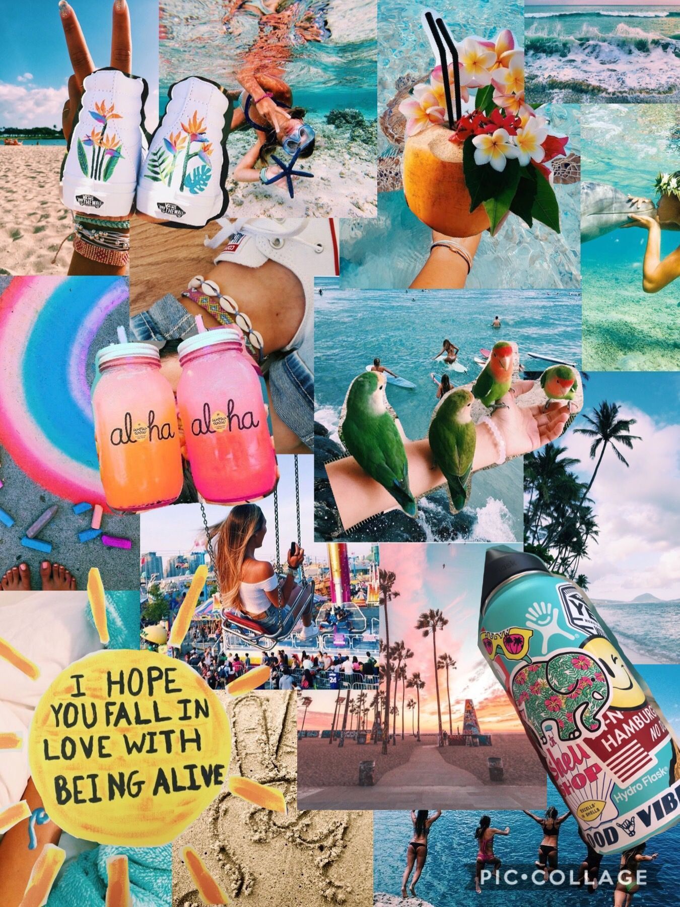 Free download Aesthetic Summer Collage Wallpaper [1350x1800] for your Desktop, Mobile & Tablet. Explore Astic Wallpaper
