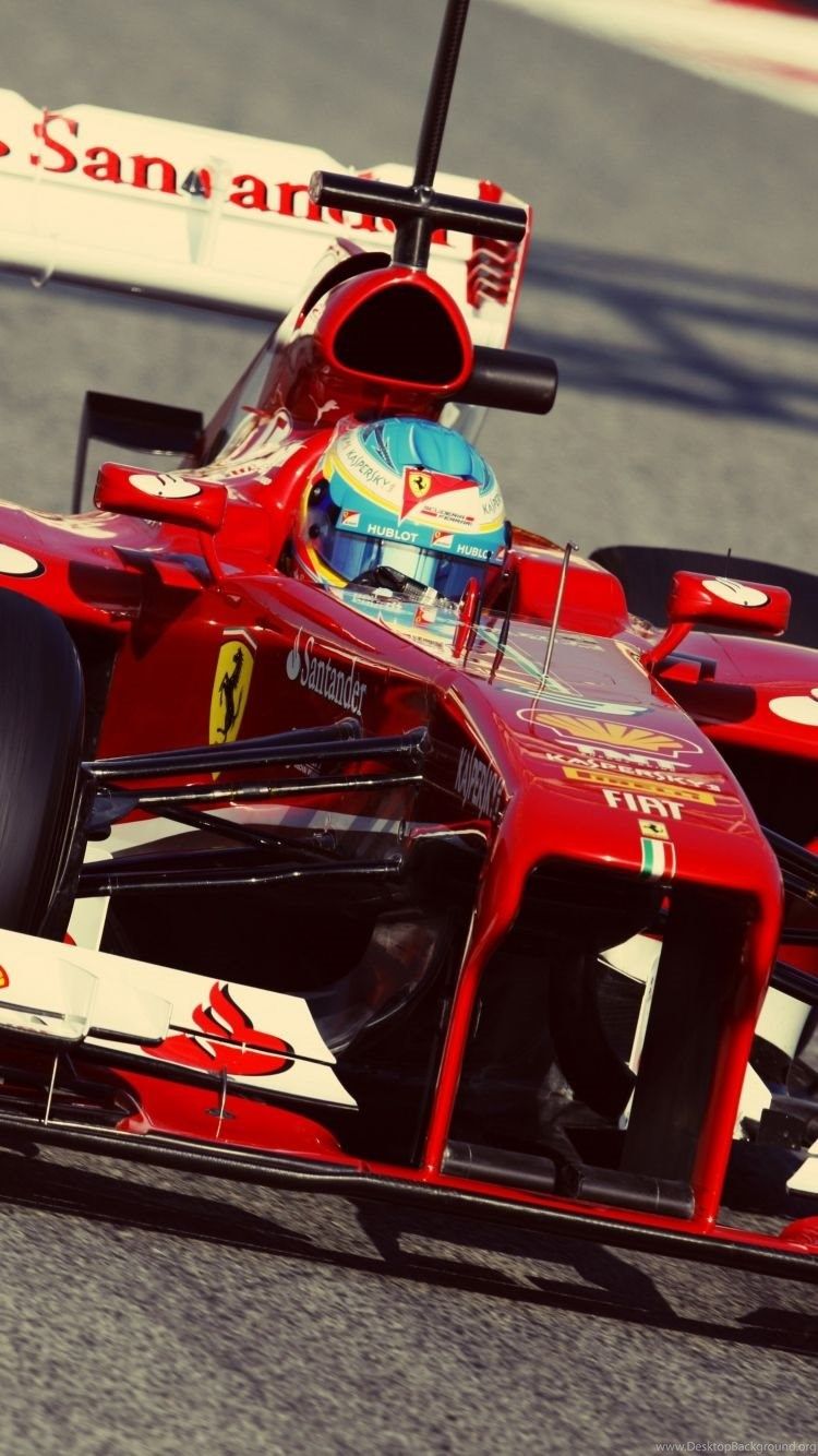 Download Wallpaper 750x1334 Ferrari, Alonso, F Formula 1 iPhone. Desktop Background