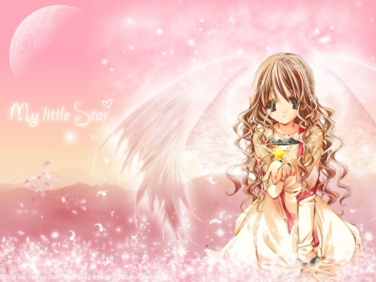 Beautiful Anime Angel Girl Wallpaper Top Wallpaper