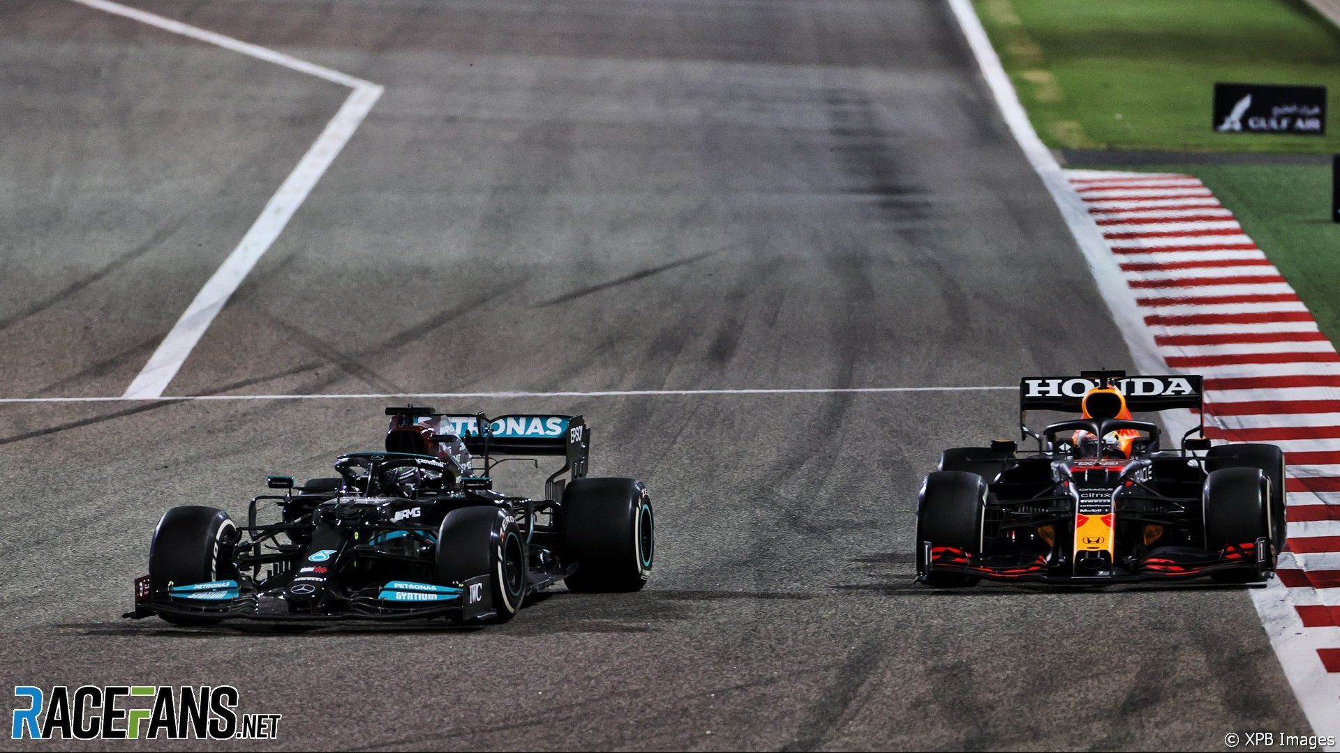 Lewis Hamilton, Max Verstappen, Bahrain International Circuit, 2021 · RaceFans