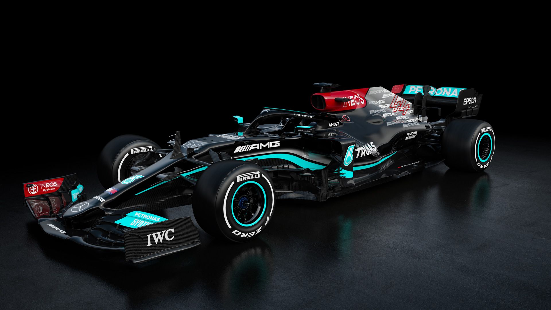 Mercedes retain black livery as they unveil Hamilton and Bottas' new F1 car for 2021. Formula 1®