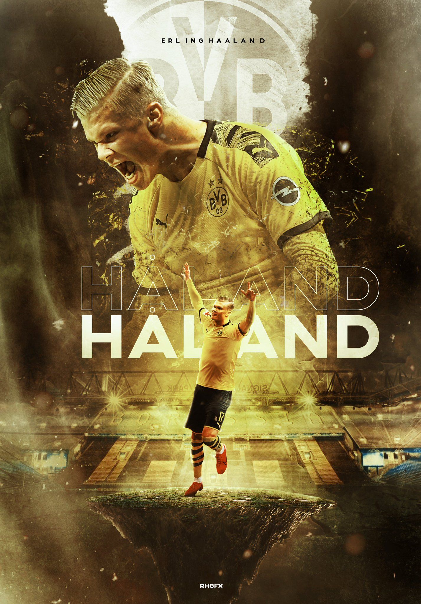 RHGFX Braut Håland \\ the terminator of football \\ #bundesliga #haaland #football #poster #wallpaper. \\ \\ #dortmund