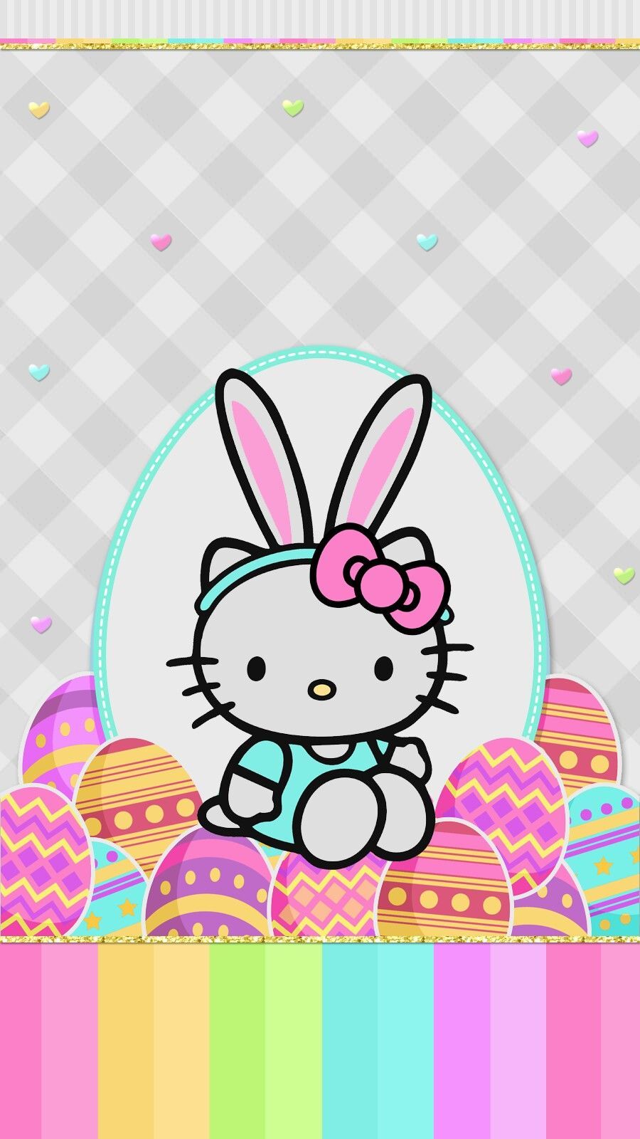 Happy easter. Hello kitty iphone wallpaper, Hello kitty wallpaper, Hello kitty background