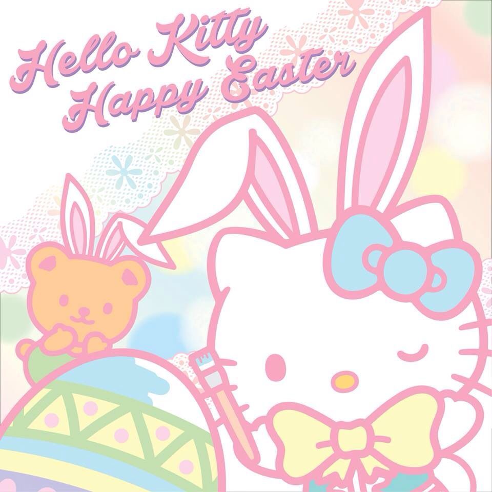 Happy Easter ^^ Hello Kitty bunny (Sanrio.com). Hello kitty picture, Hello kitty art, Hello kitty