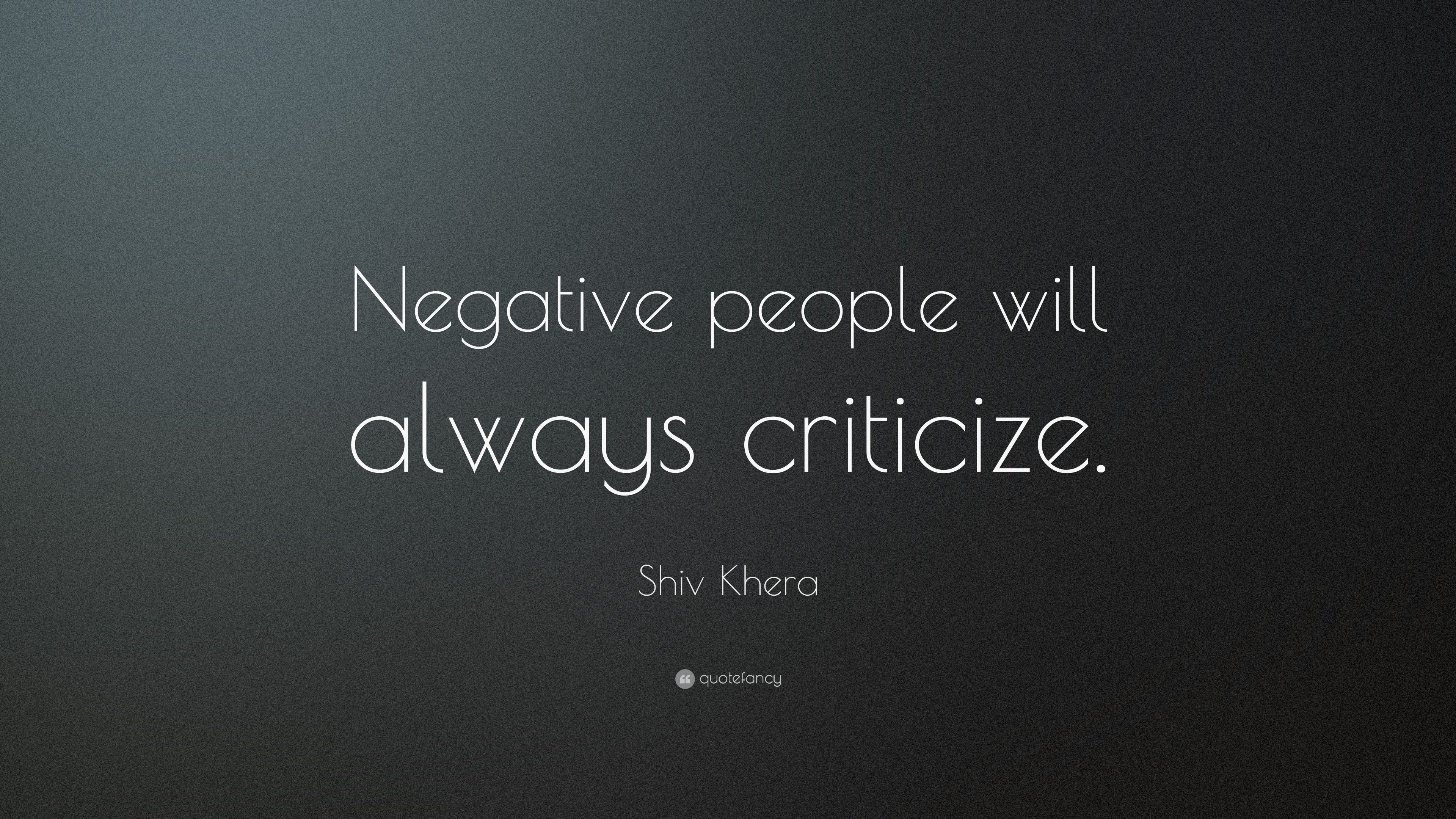 People Who Criticize You Quotes