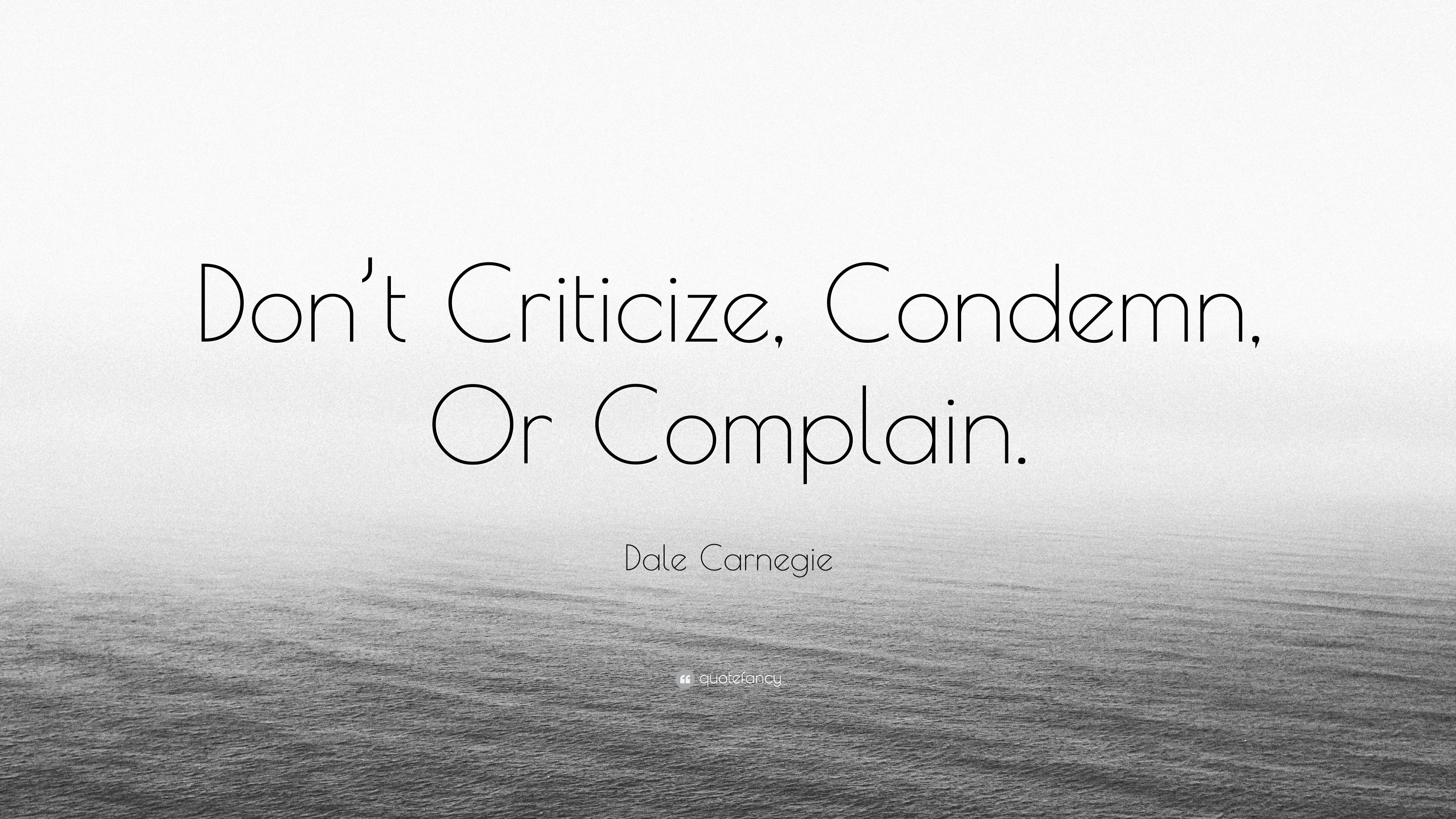 Don't Criticize Quotes