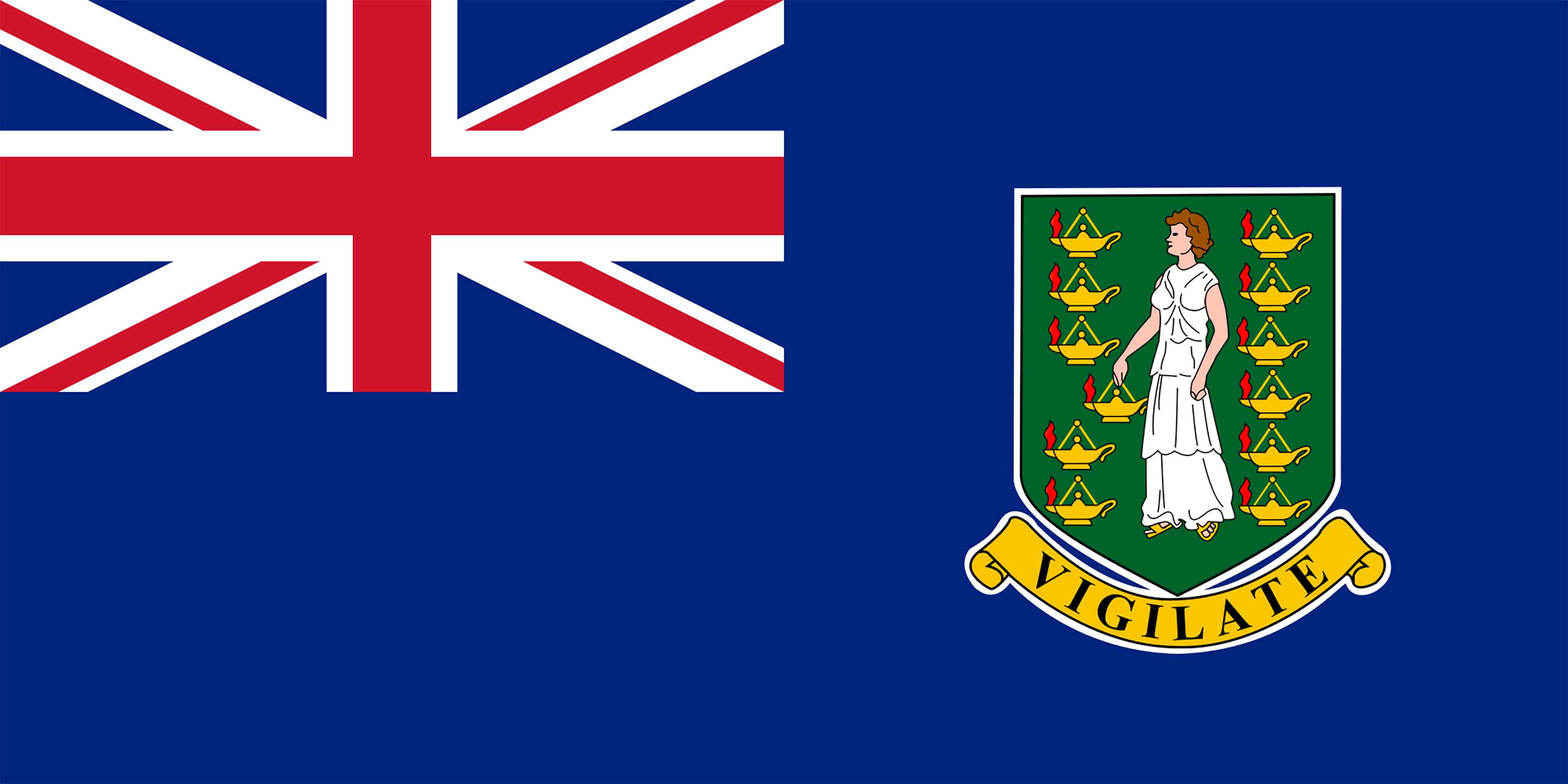 British Virgin Islands Flag. National Flag of British Virgin Islands