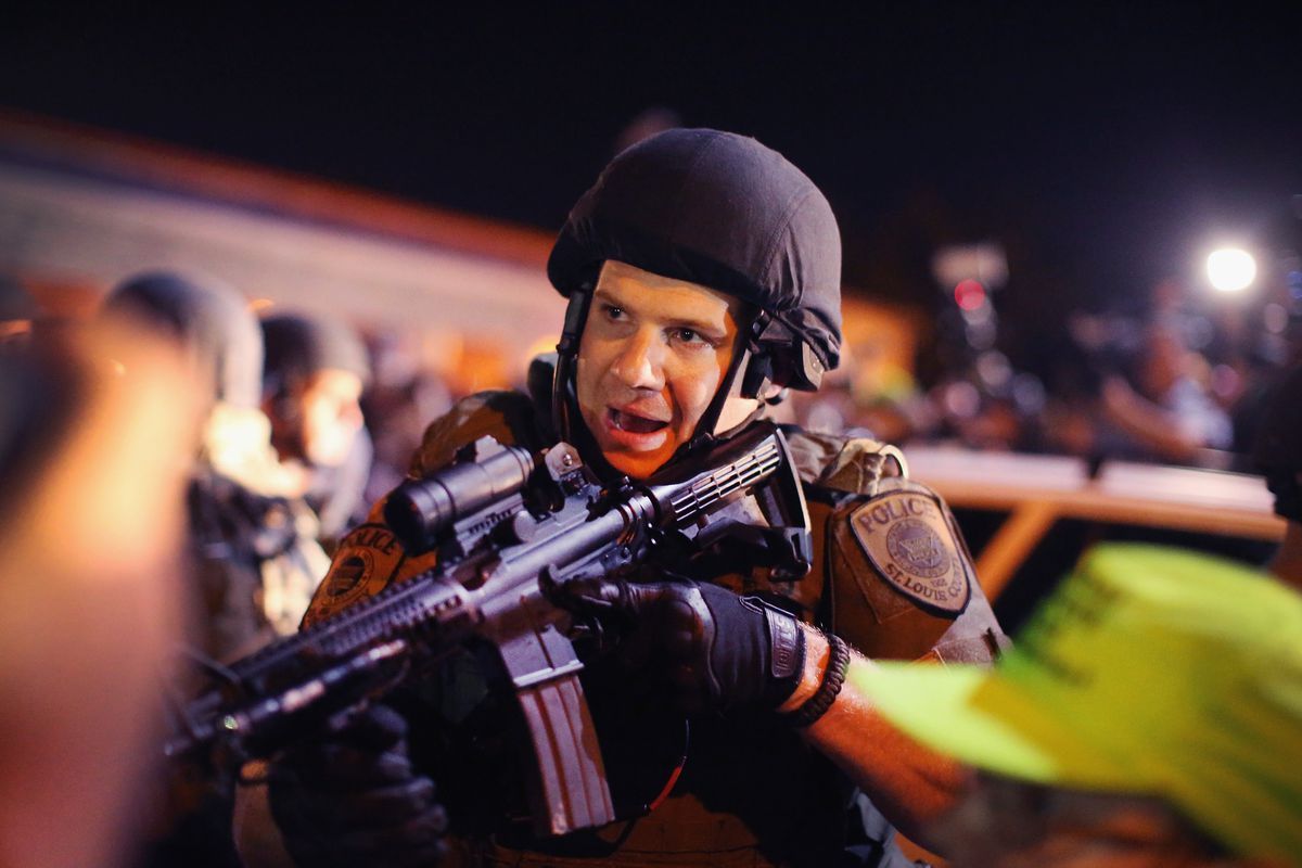 A private military company is now providing security in Ferguson, for just one person