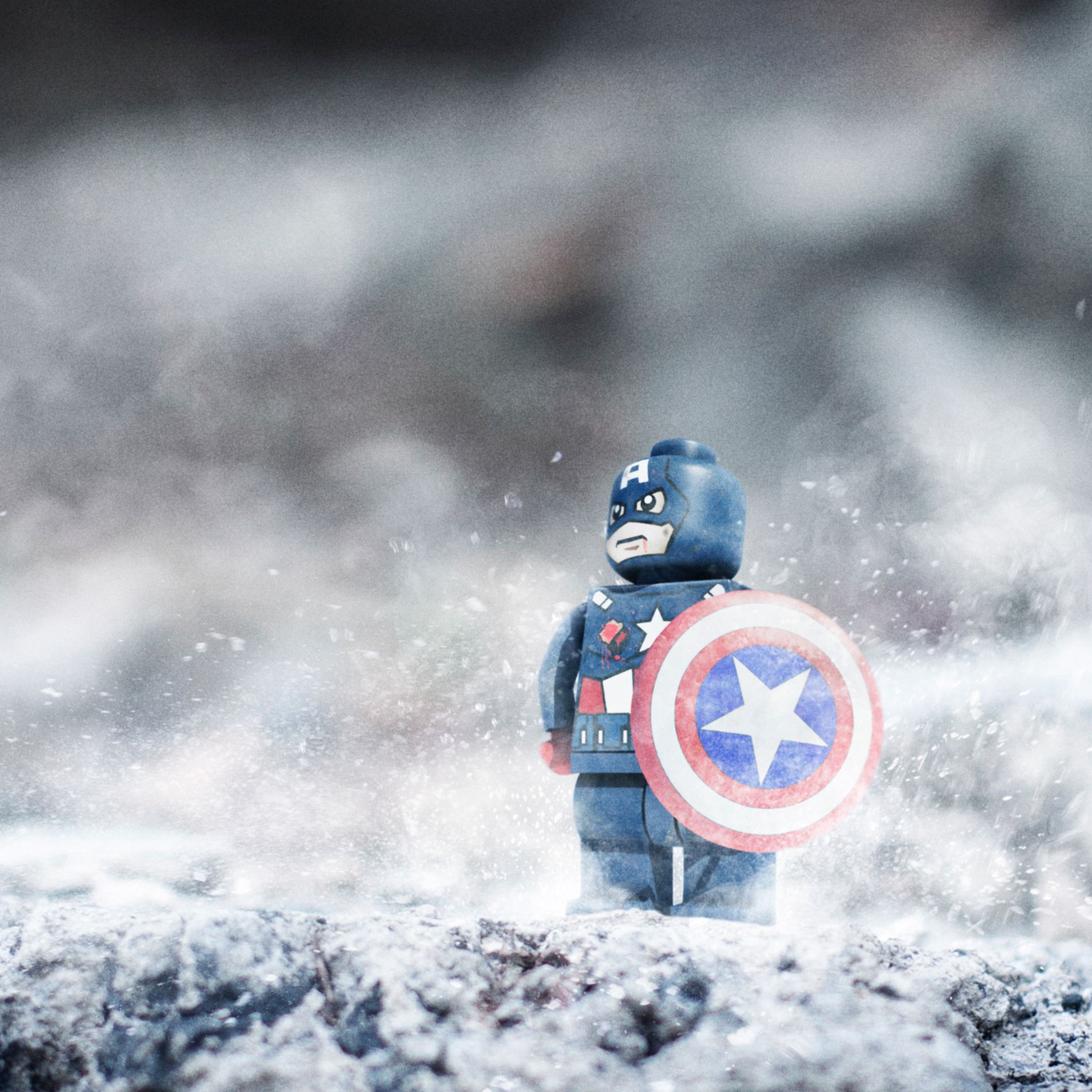 Lego Captain America Hero iPad Air HD 4k Wallpaper, Image, Background, Photo and Picture