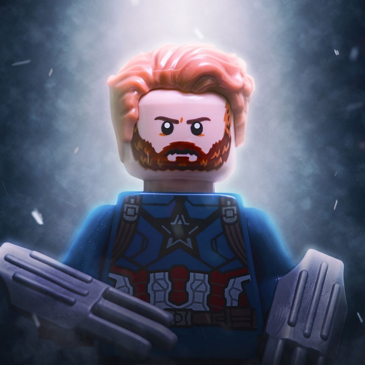 Desktop wallpaper captain america, lego toy, figure, avengers: infinity war, HD image, picture, background, 558c90