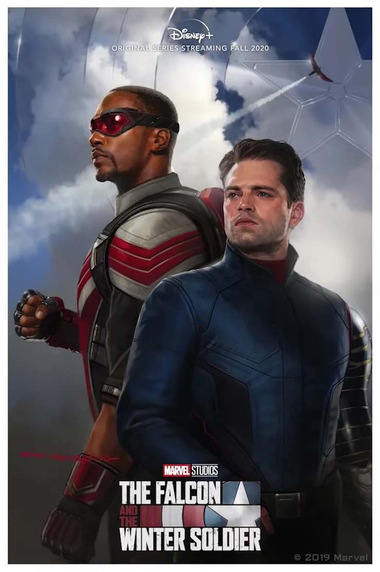 Marvel releases The Falcon and the Winter Soldier HD poster for the Disney+ series, showcasing Sam Wilson …
