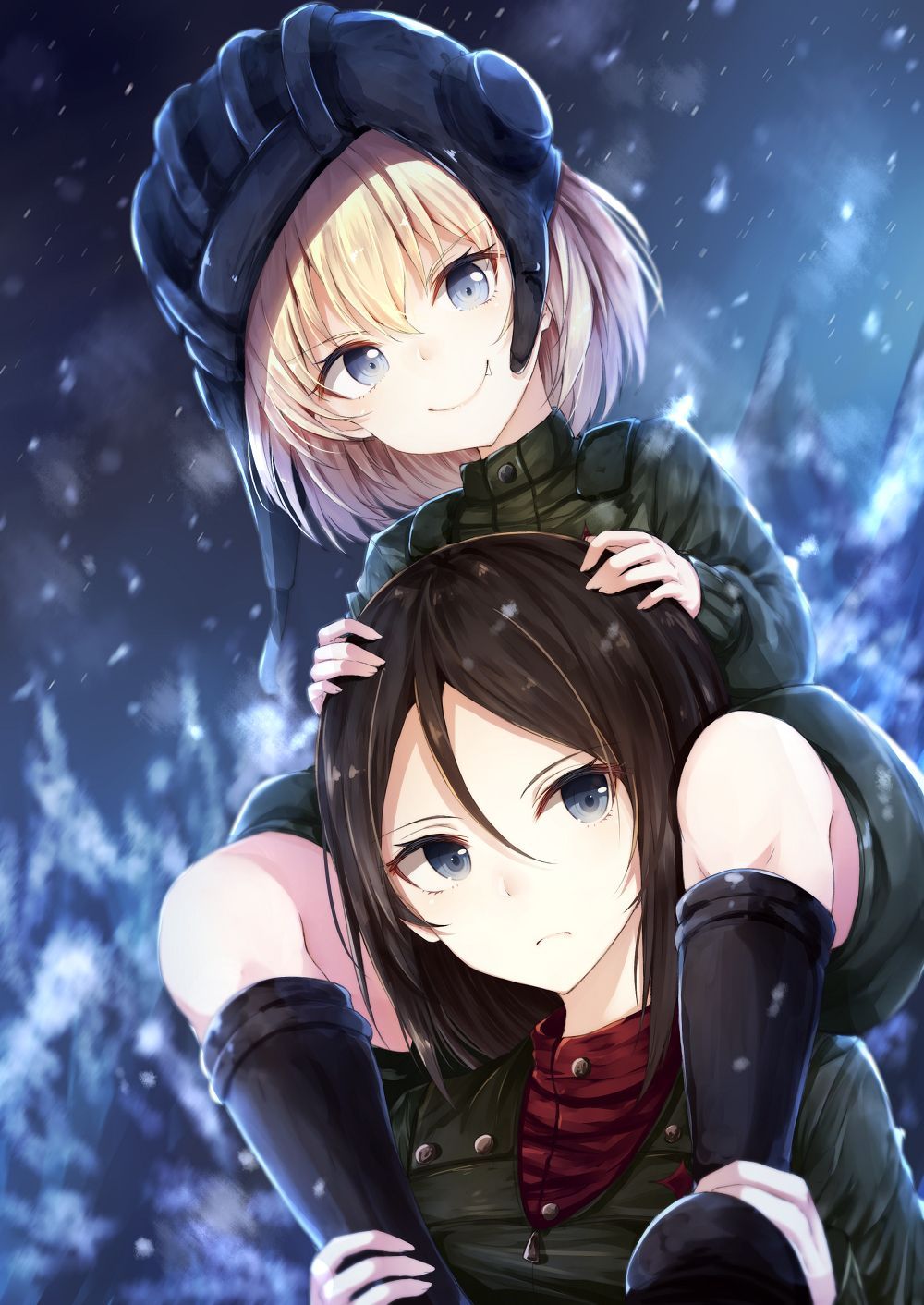 Katyusha and Nonna [Girls und Panzer]. Anime best friends, Anime, Anime people