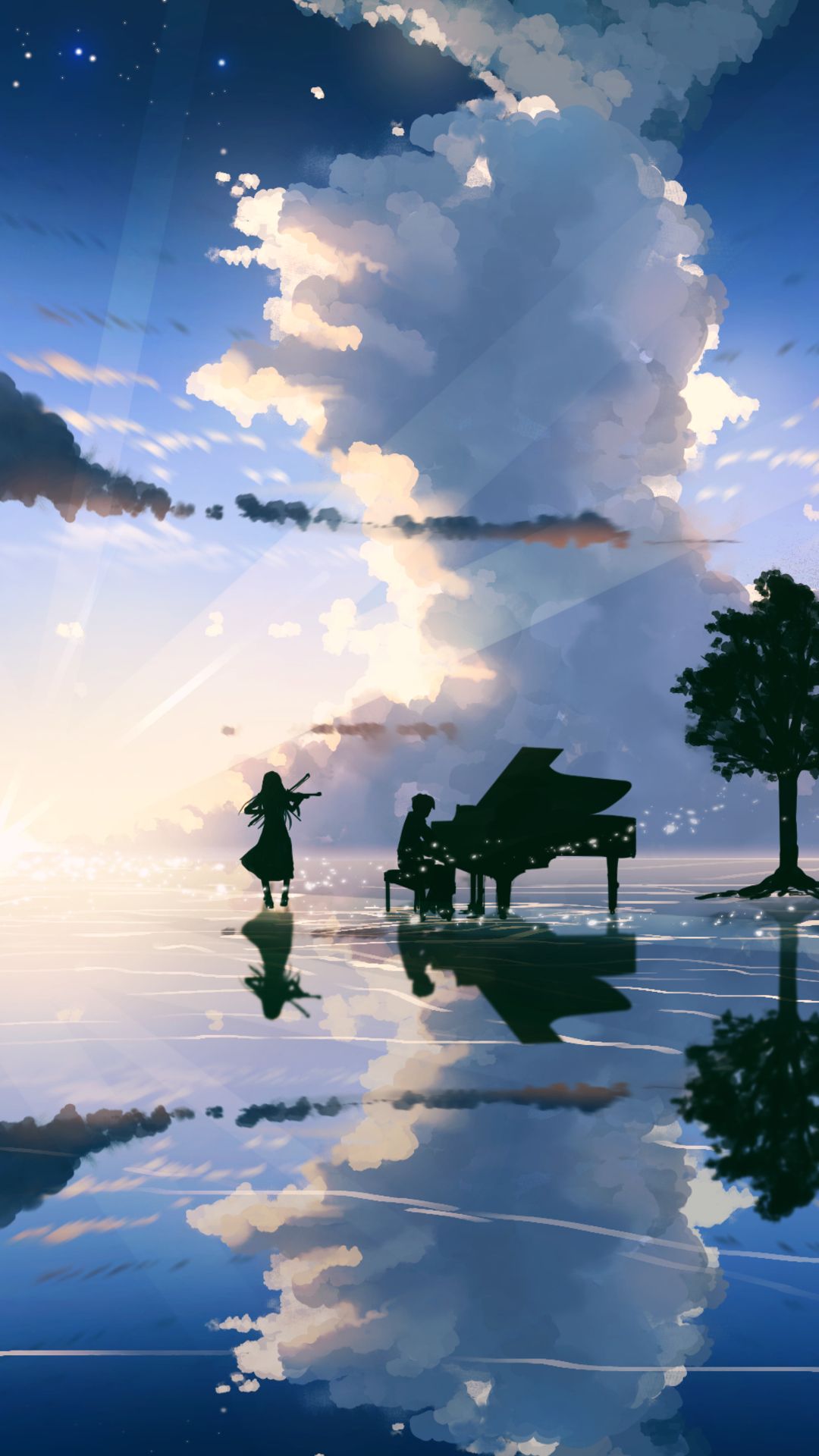 6095938 / 1080x1920 your lie in april, anime, artwork, artist, digital art, hd, anime girl, piano for Iphone 6, 7, 8 wallpapers