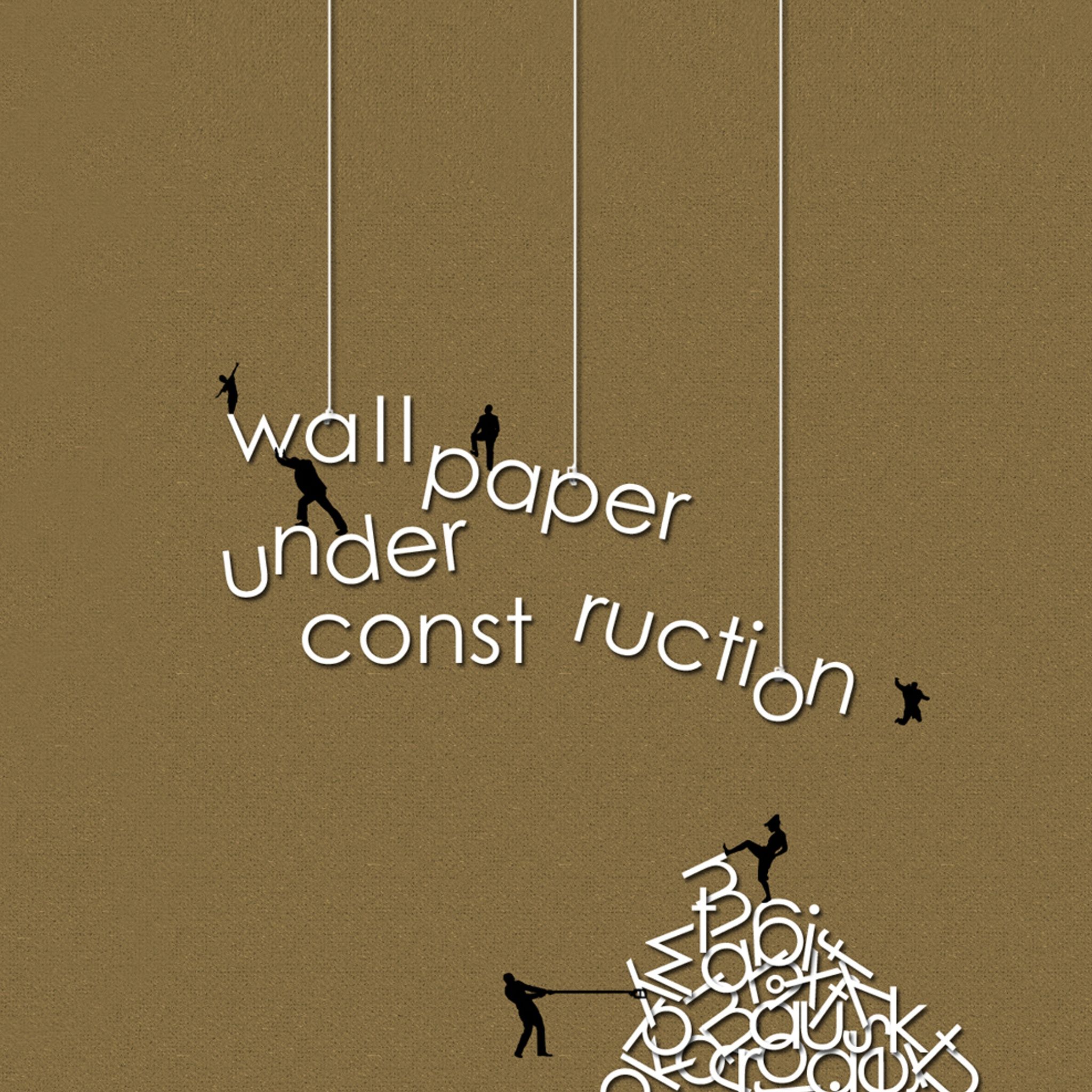 Under Construction. Typography wallpaper, Construction wallpaper, Wallpaper