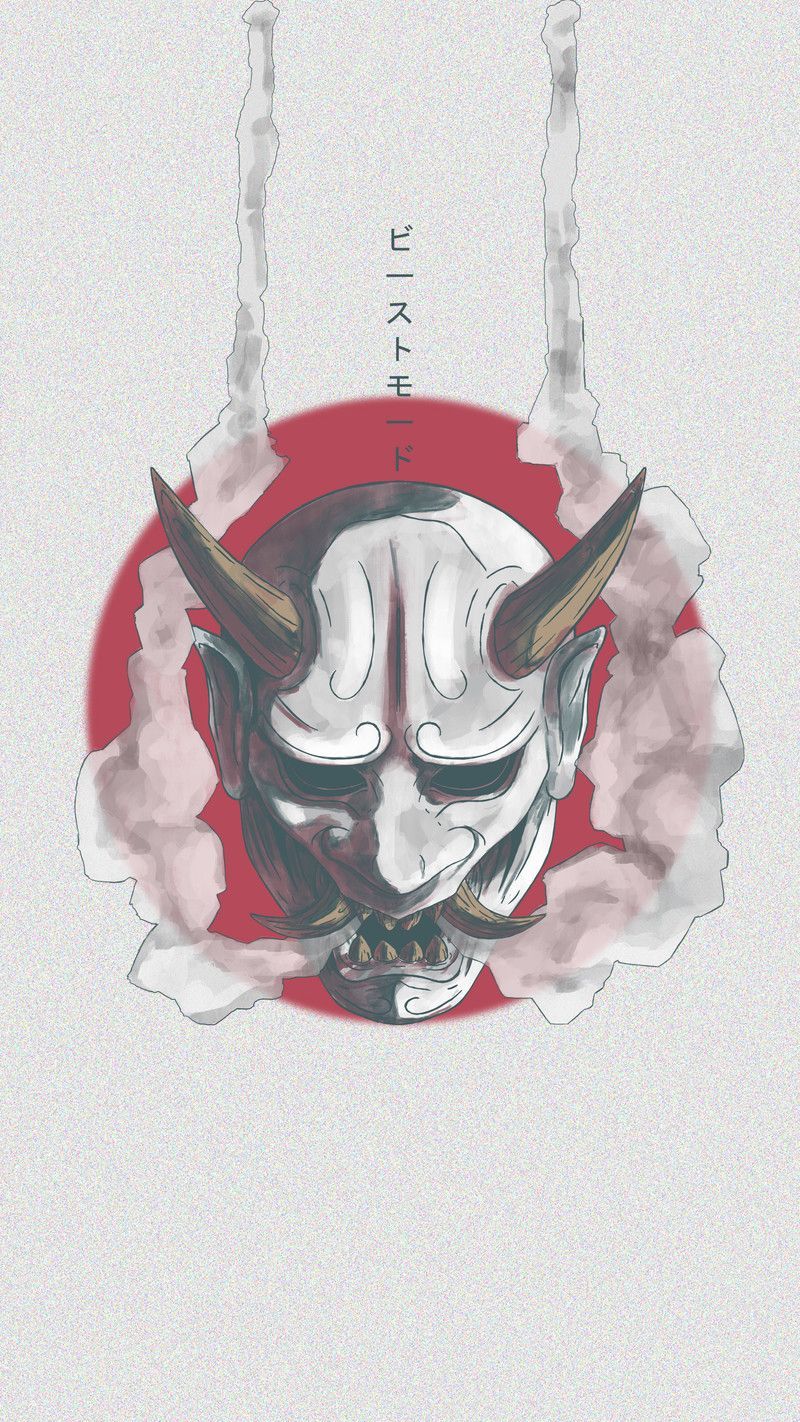 49 Oni Mask Wallpaper  WallpaperSafari