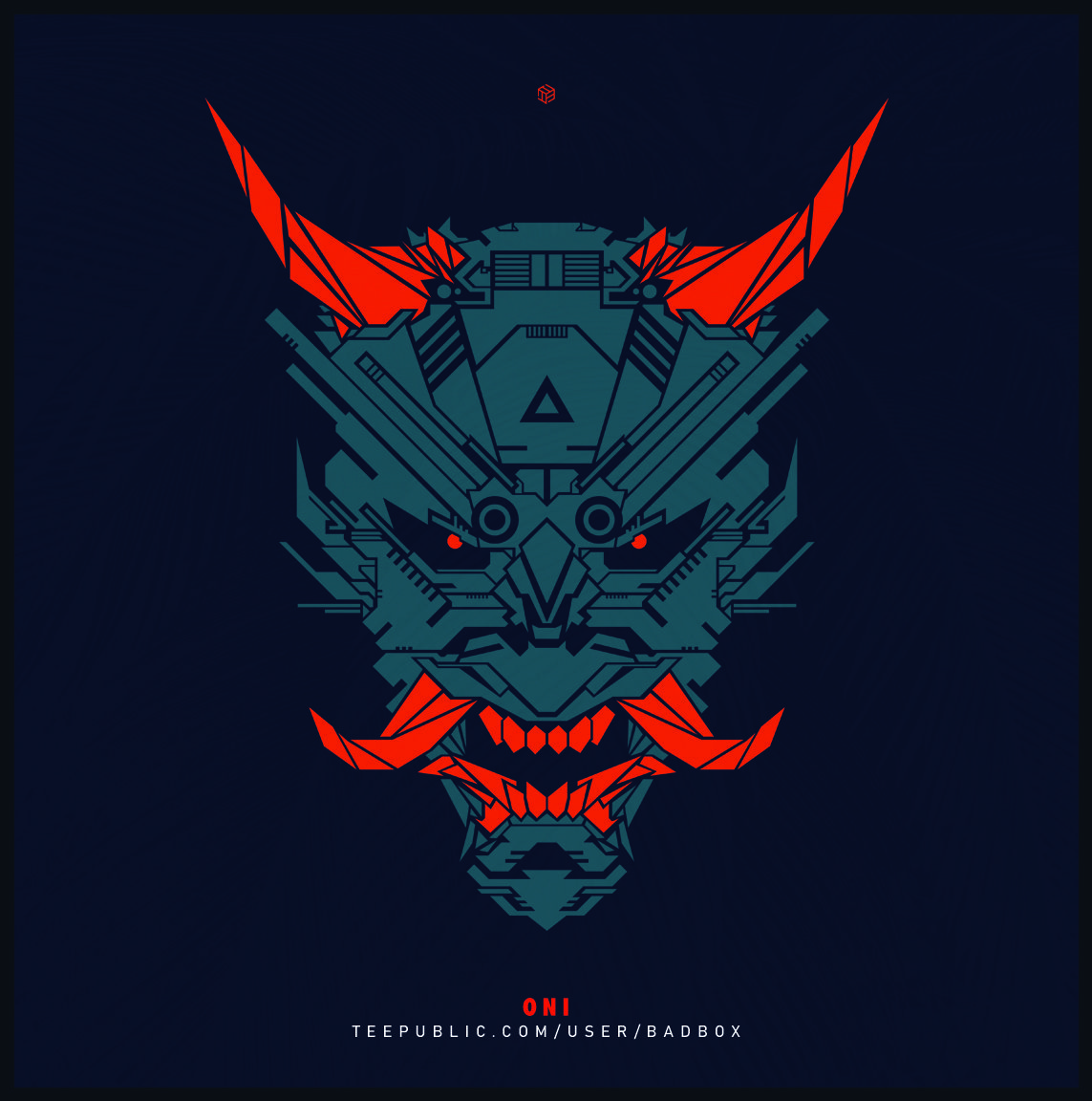 Oni / Japanese Demon / Tshirt / Teepublic. Samurai art, Samurai artwork, Cyberpunk art