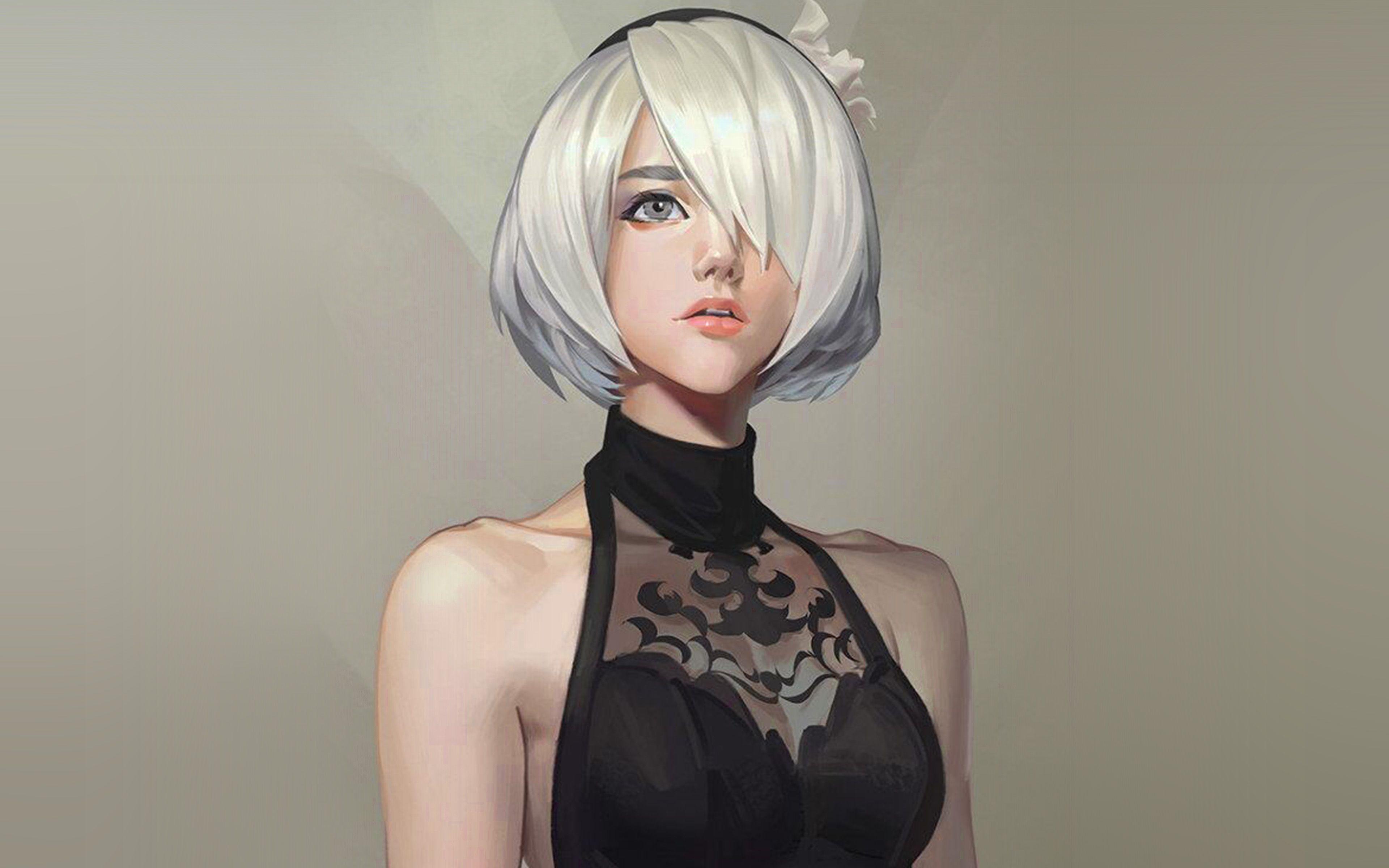 Shirogane Sama 2b Cosplay HD Wallpaper