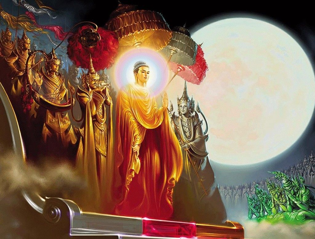 Buddha Festivals Art Wallpaper