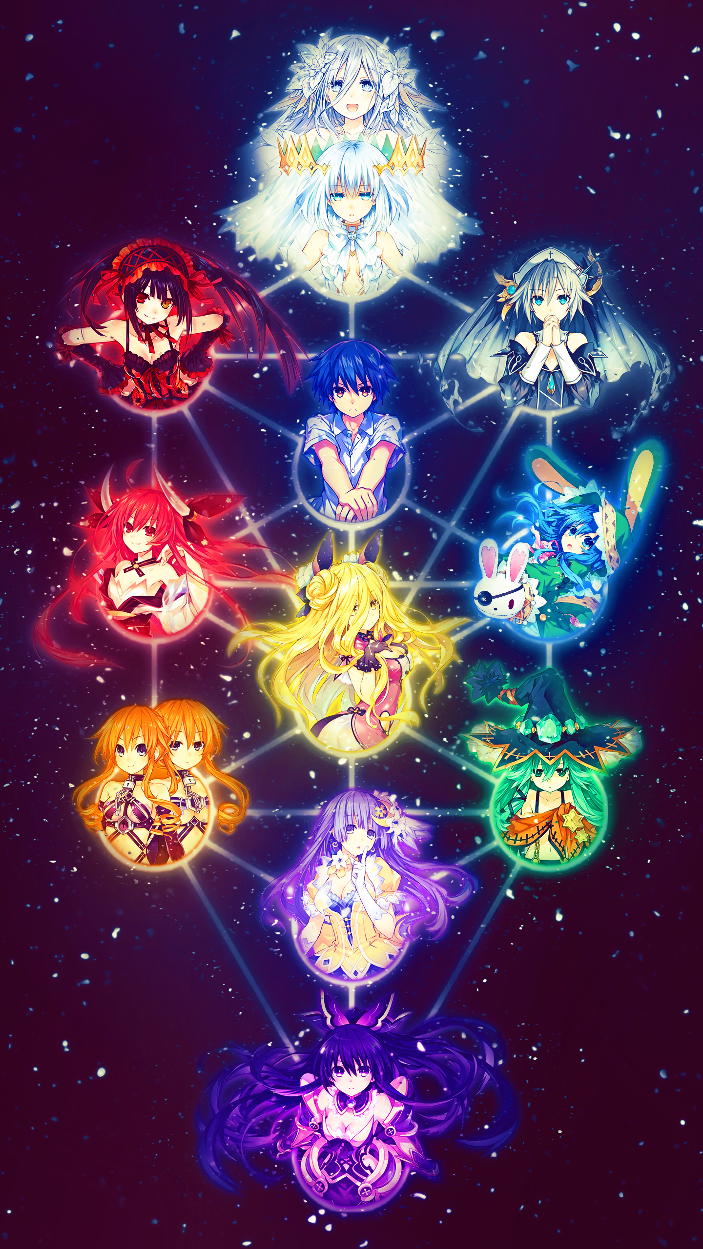 Date A Live Tree of kabbalah iPhone xs max Wallpaper. Anime date, Date a live, Anime art girl