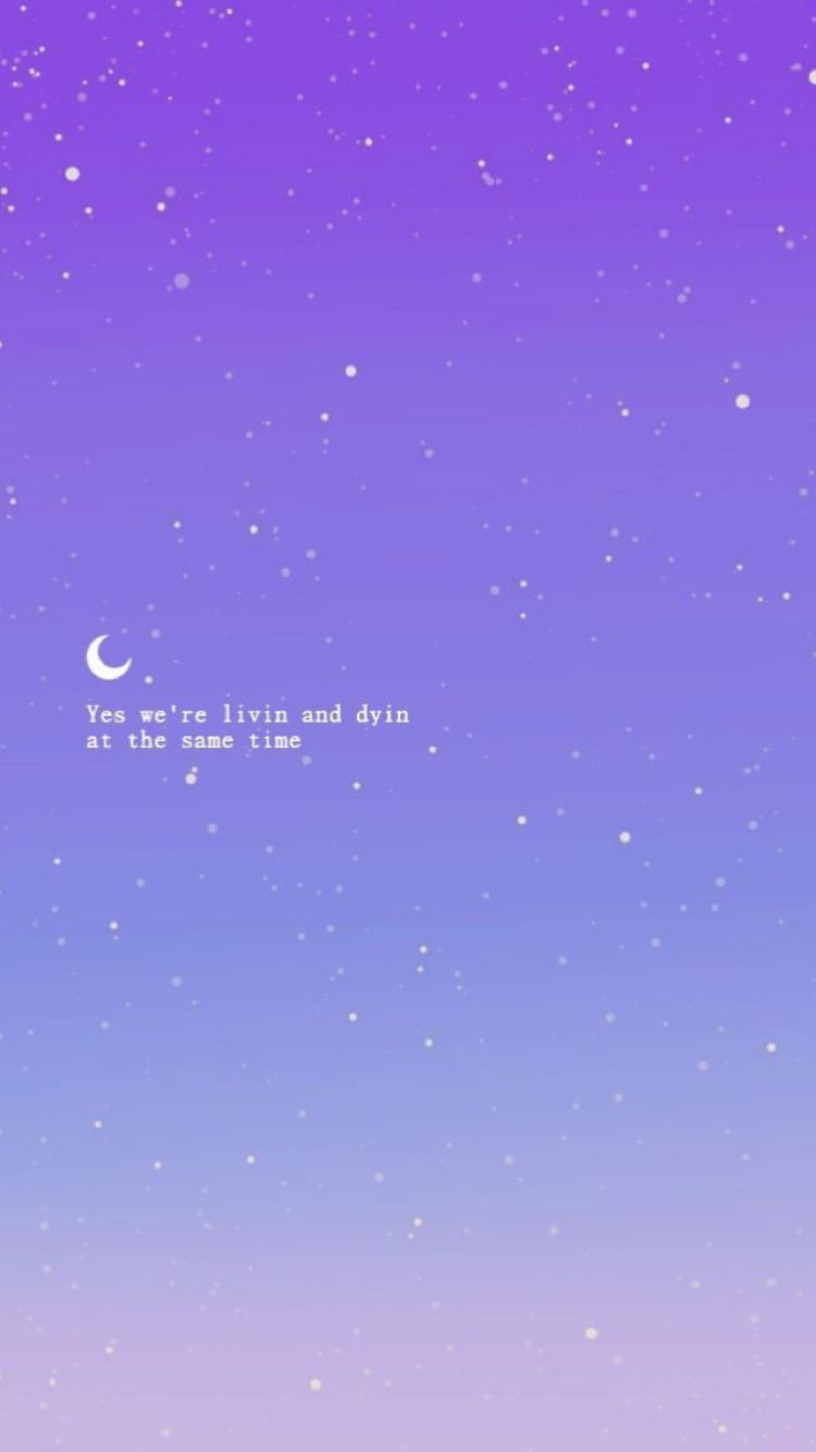 Download Cute Simple Aesthetic Purple Text Quote Desktop Wallpaper   Wallpaperscom