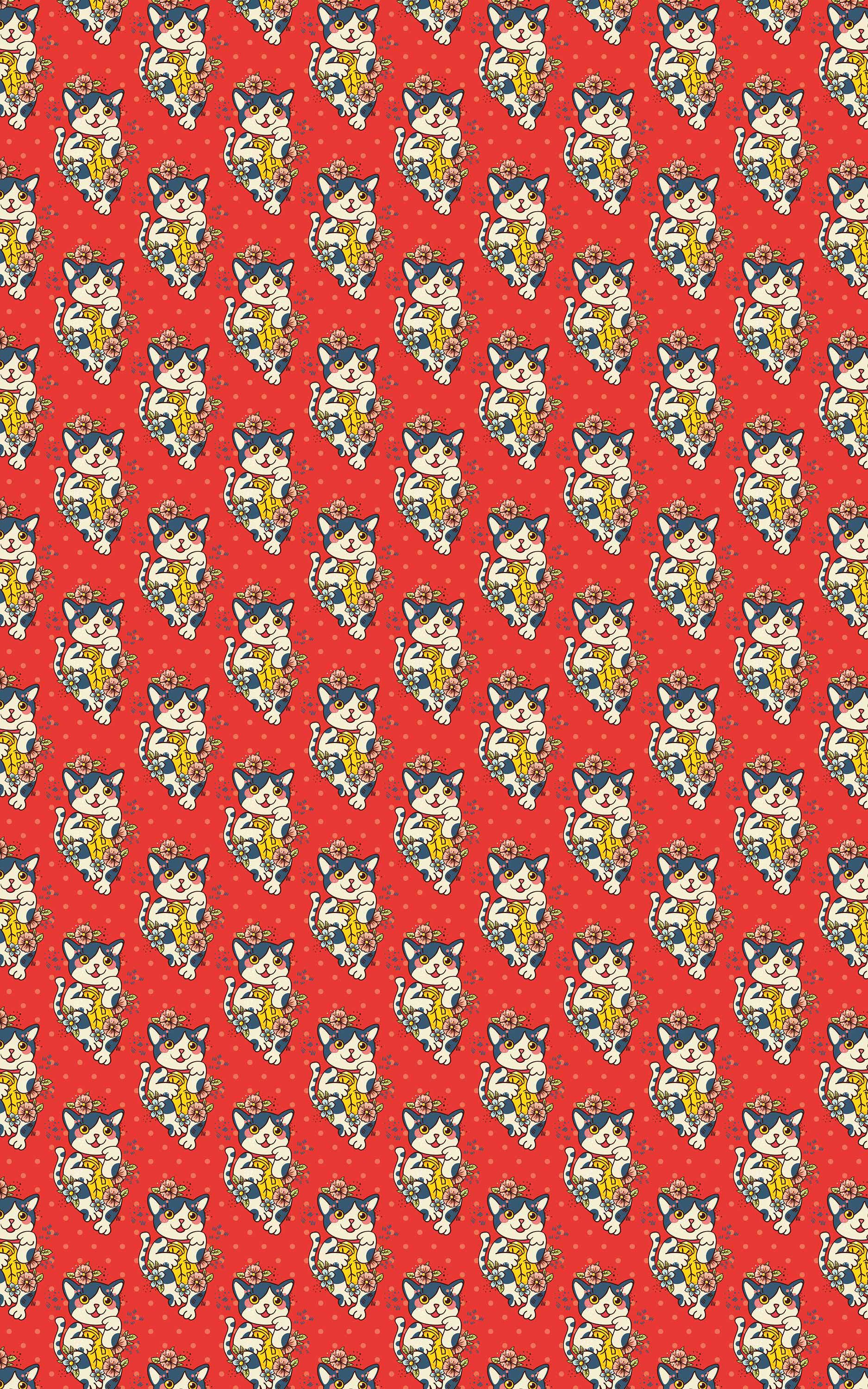 MANEKI NEKO coverings / wallpaper from GMM