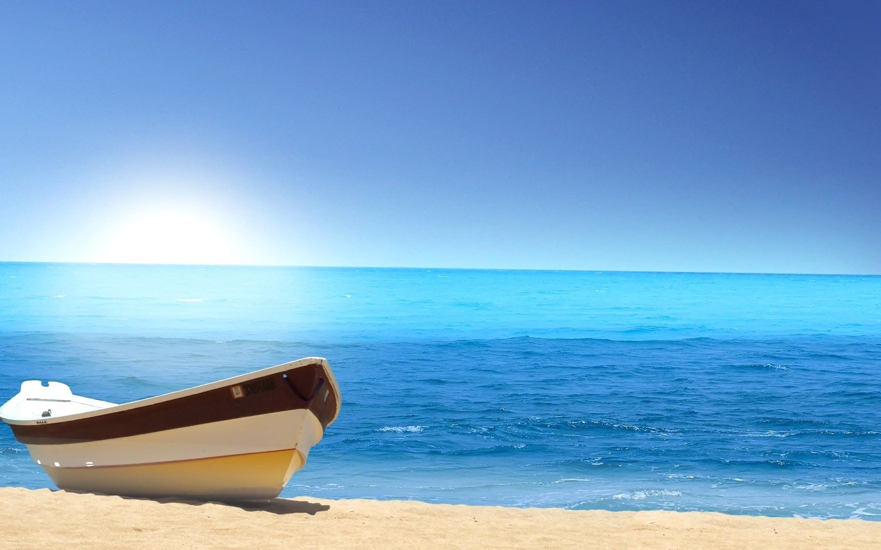 Sunny, Day, HD Sea Wallpaper, Ocean, Summer, Sun, Sky, Amazing Beach, Happiness, Free, 1805x1128