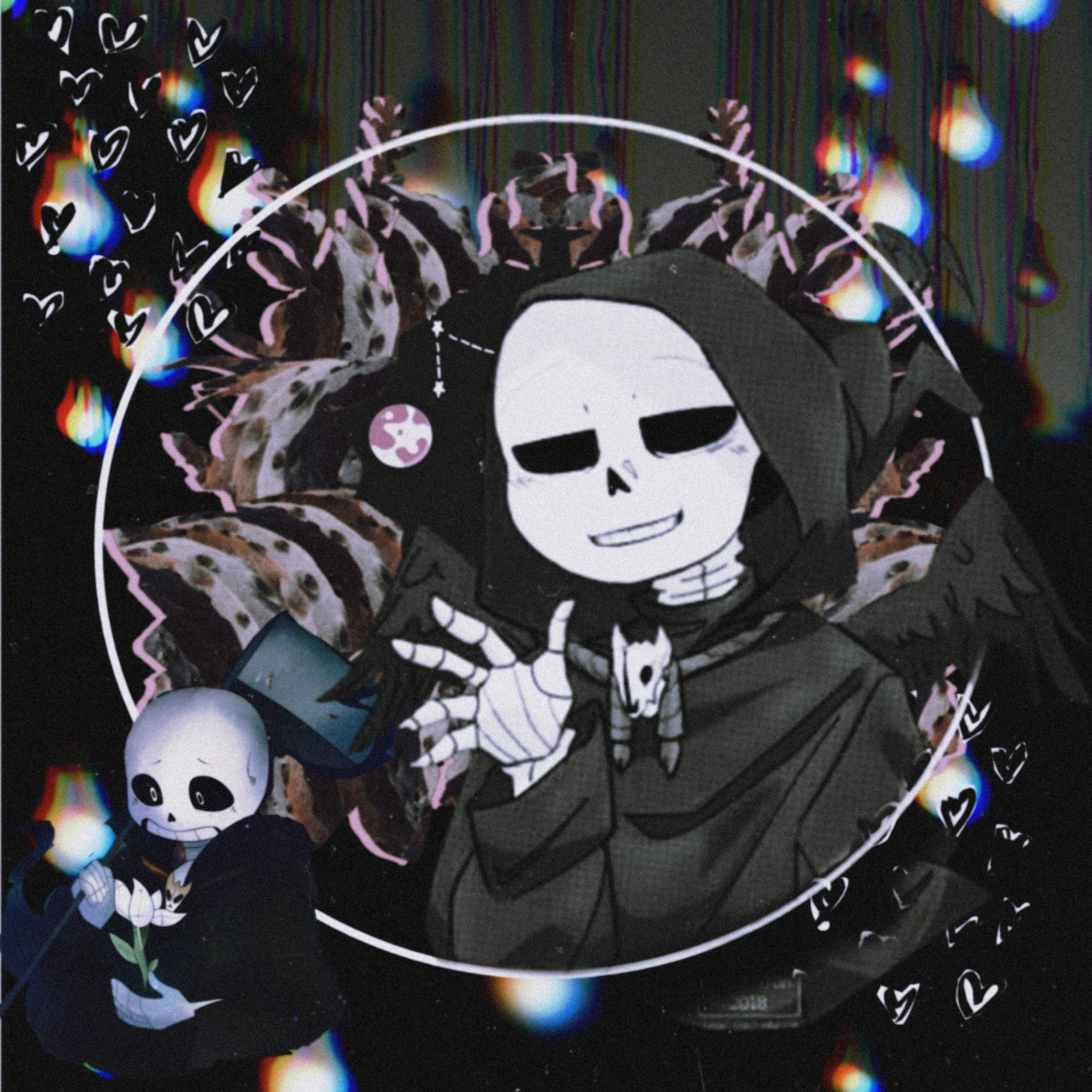 Wallpaper knife, skeleton, girl, skull, characters, Undertale, Sans,  Undertail for mobile and desktop, section игры, resolution 1920x1080 -  download