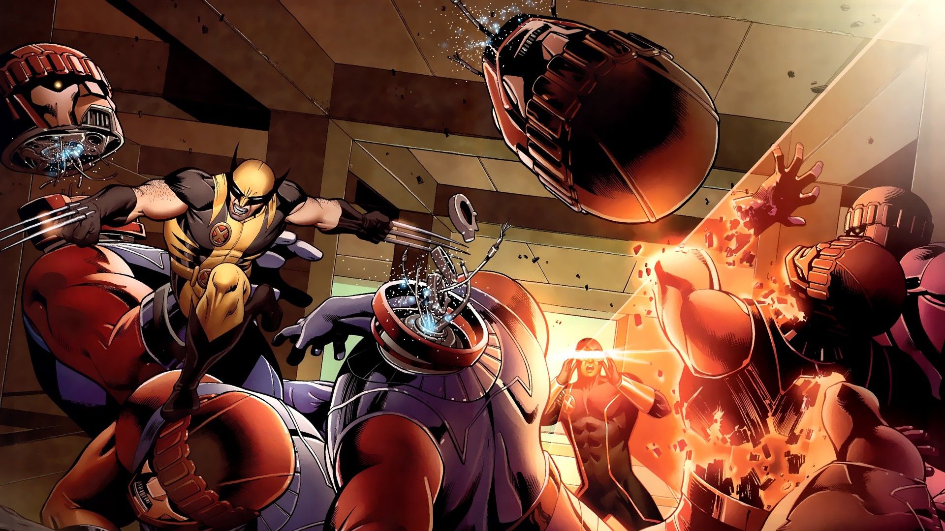 X Men Comics Wolverine And Cyclops HD Wallpaper