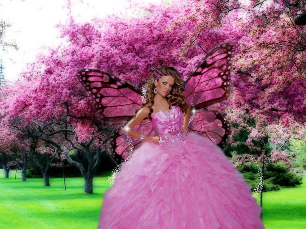 Spring Desktop Background Fairy