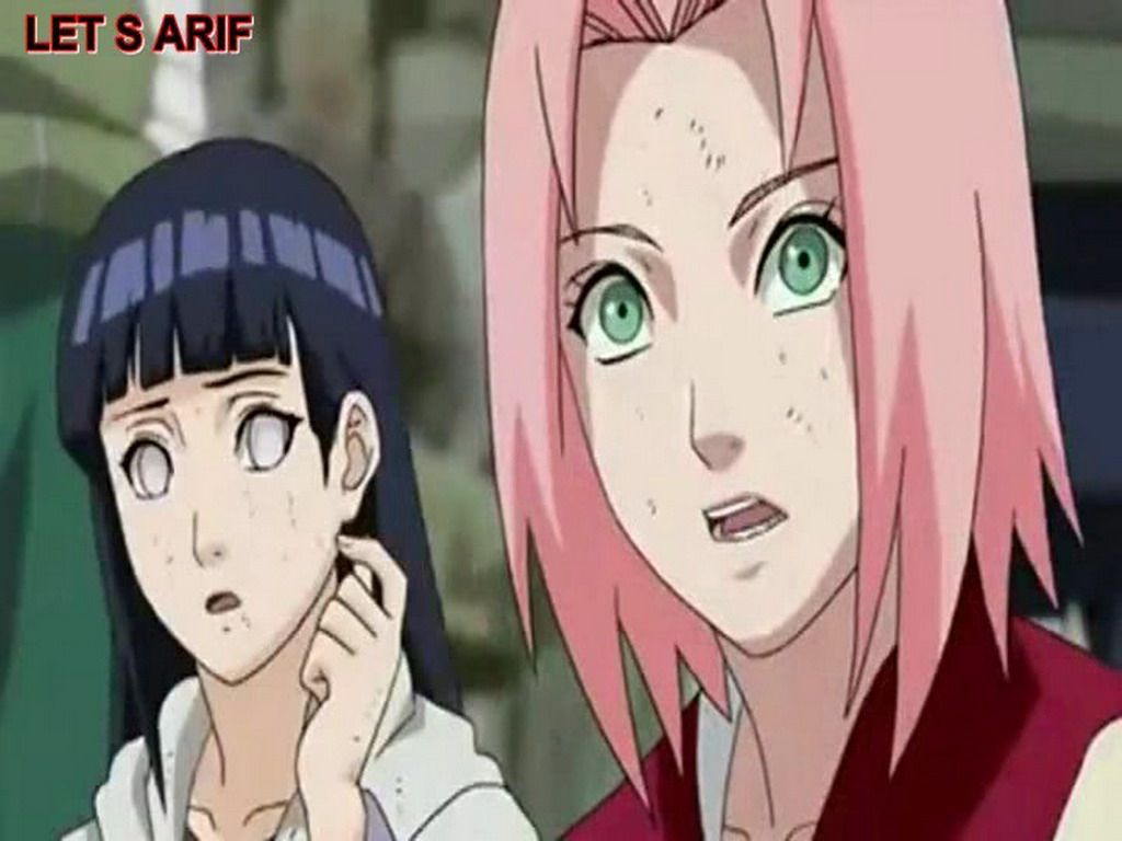 anime girls hinata and sakura