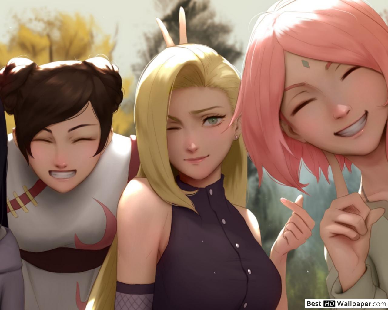 Naruto Shippuden Hyuga, Tenten, Ino Yamanaka & Sakura Haruno HD wallpaper download