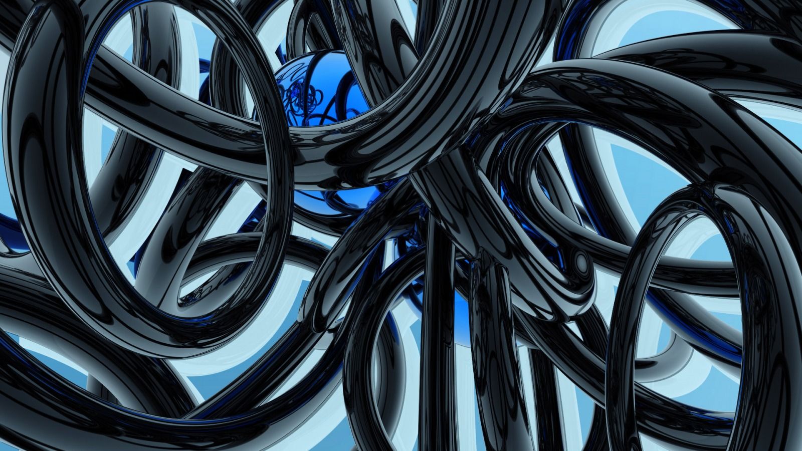 Black and Blue Wallpaper Abstract 3D Wallpaper in jpg format for free download