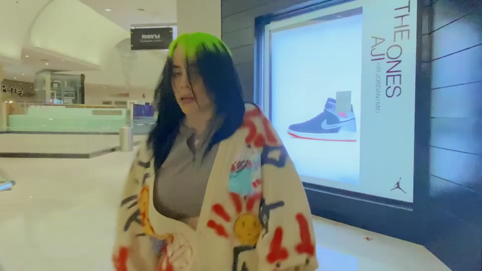 Nike Air Jordan Mid Sneakers In 'Therefore I Am' By Billie Eilish (2020)