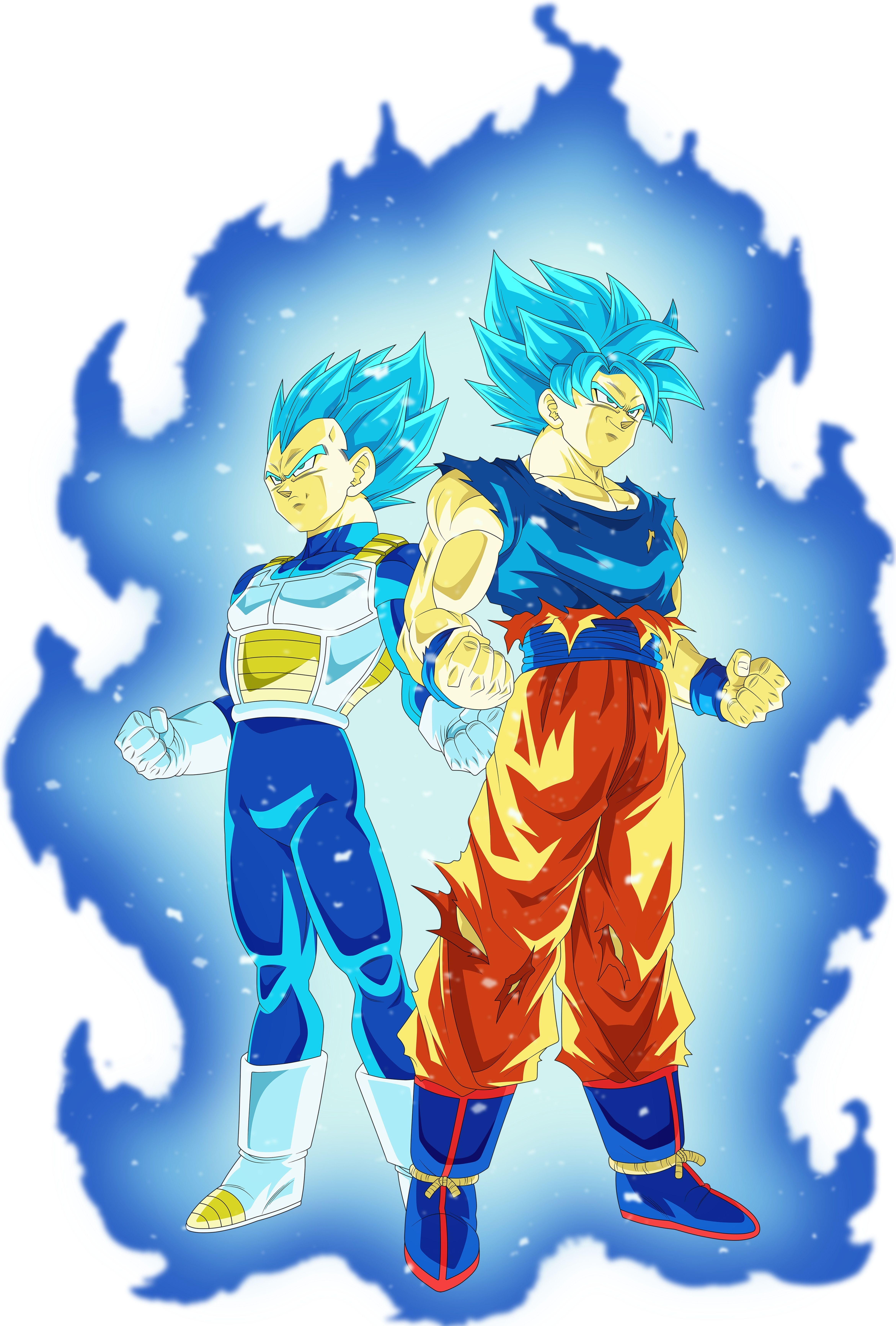 Vegeta SSJ Blue & Goku SSJ Blue (Universo 7). Anime dragon ball super, Dragon ball super manga, Dragon ball image
