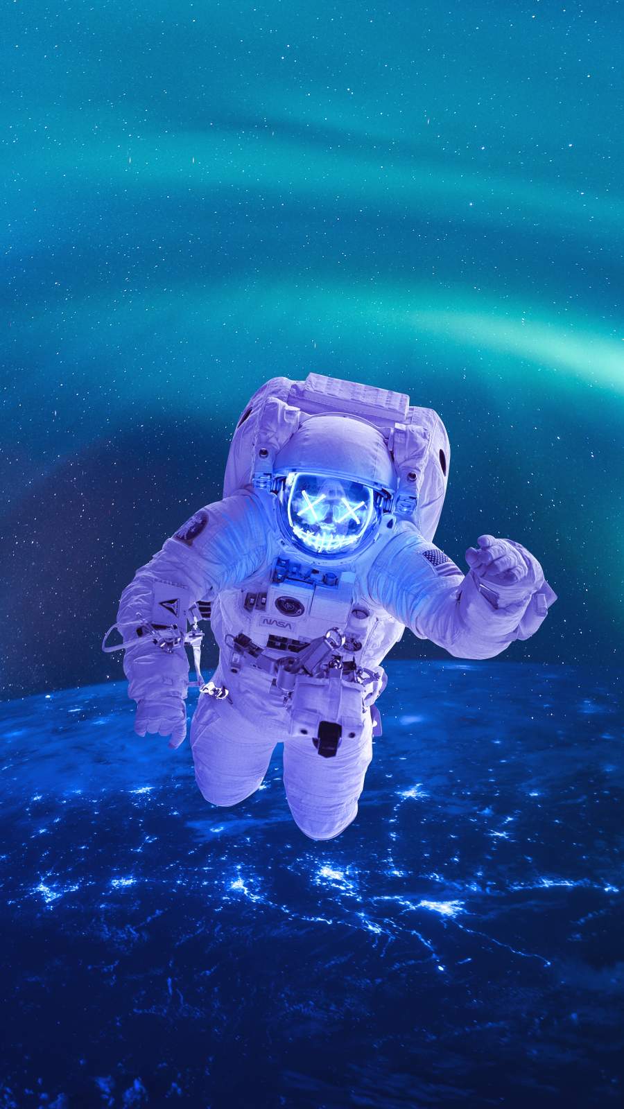 Neon Astronaut IPhone Wallpaper Wallpaper, iPhone Wallpaper