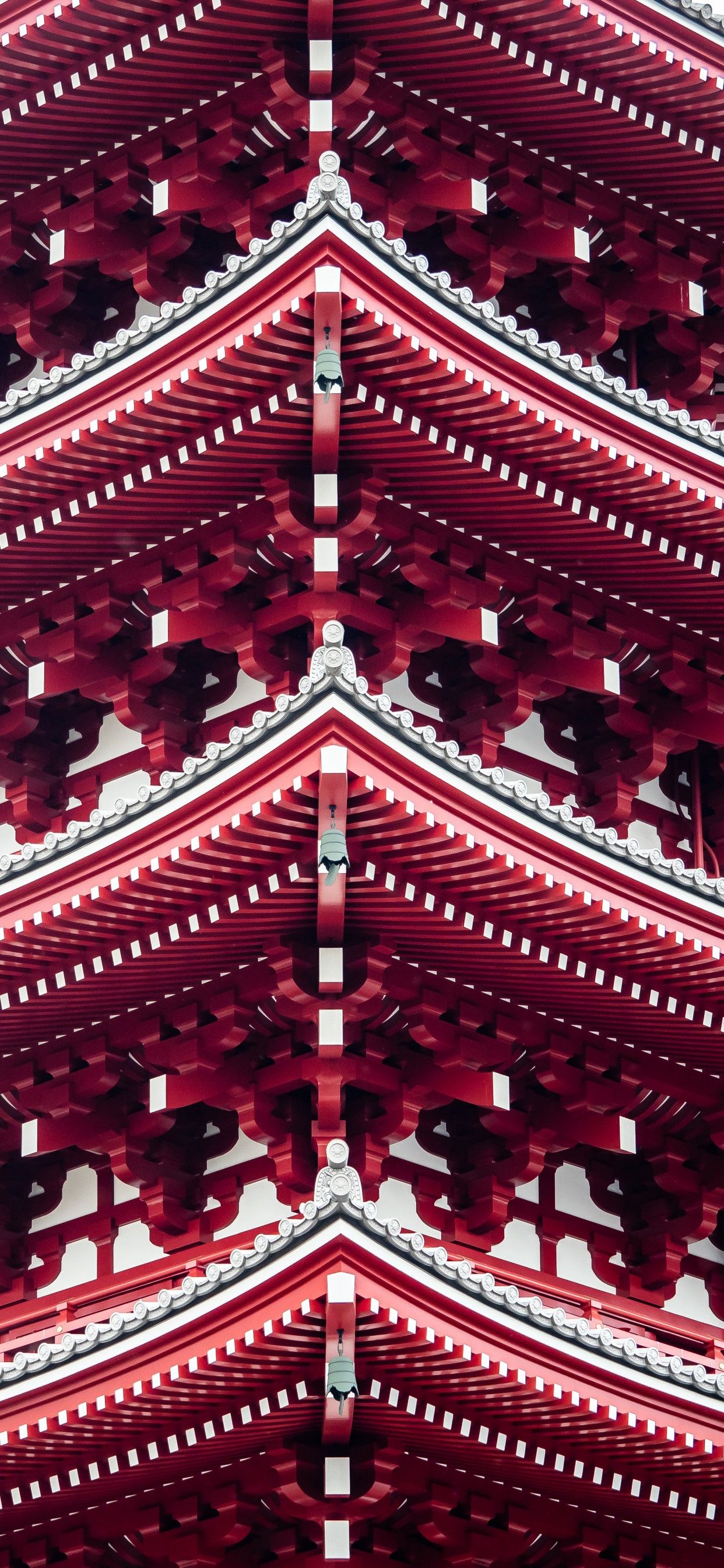 Pagoda 4K Wallpaper, Tokyo, Japan, Ancient architecture, Buddhism, Red, World