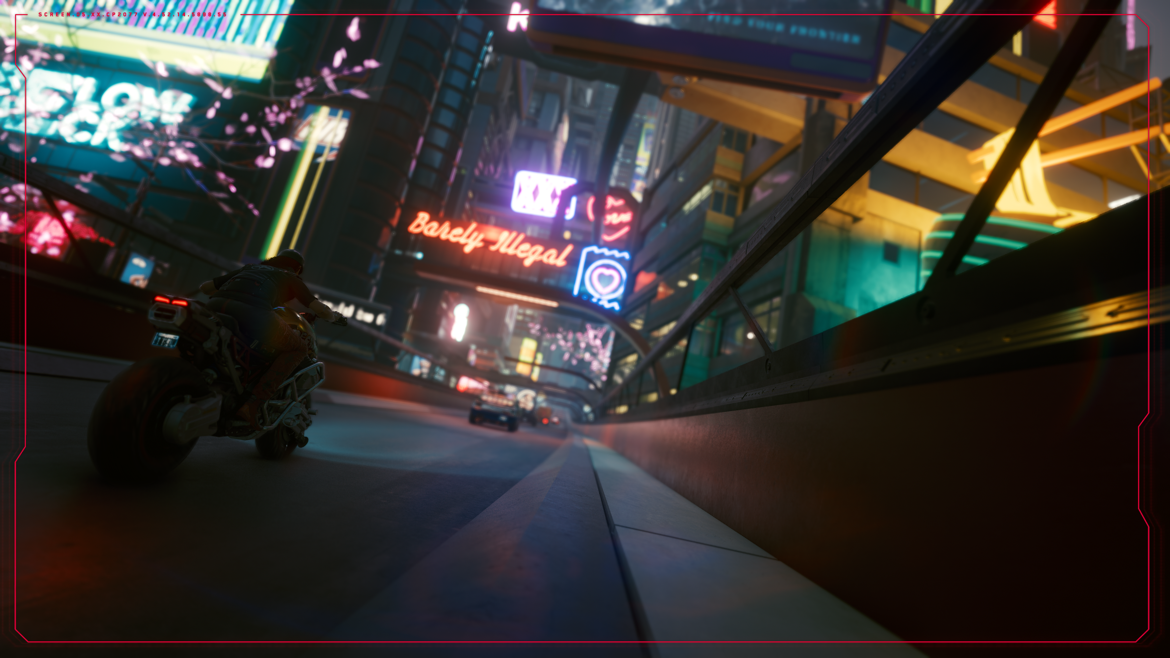 Wallpaper, Cyberpunk 2077, PC gaming, motorcycle 3840x2160