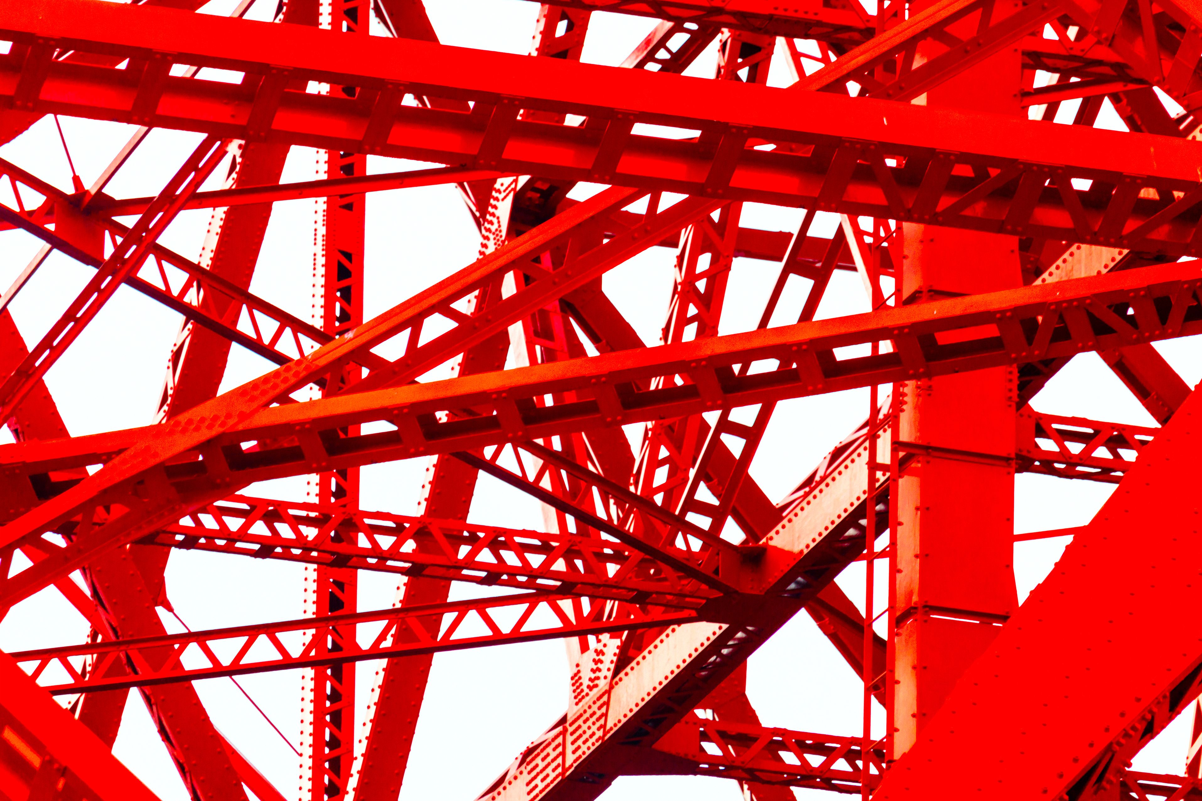 Tokyo Tower Neon Genesis Evangelion Red Steel Wallpaper:3830x2554