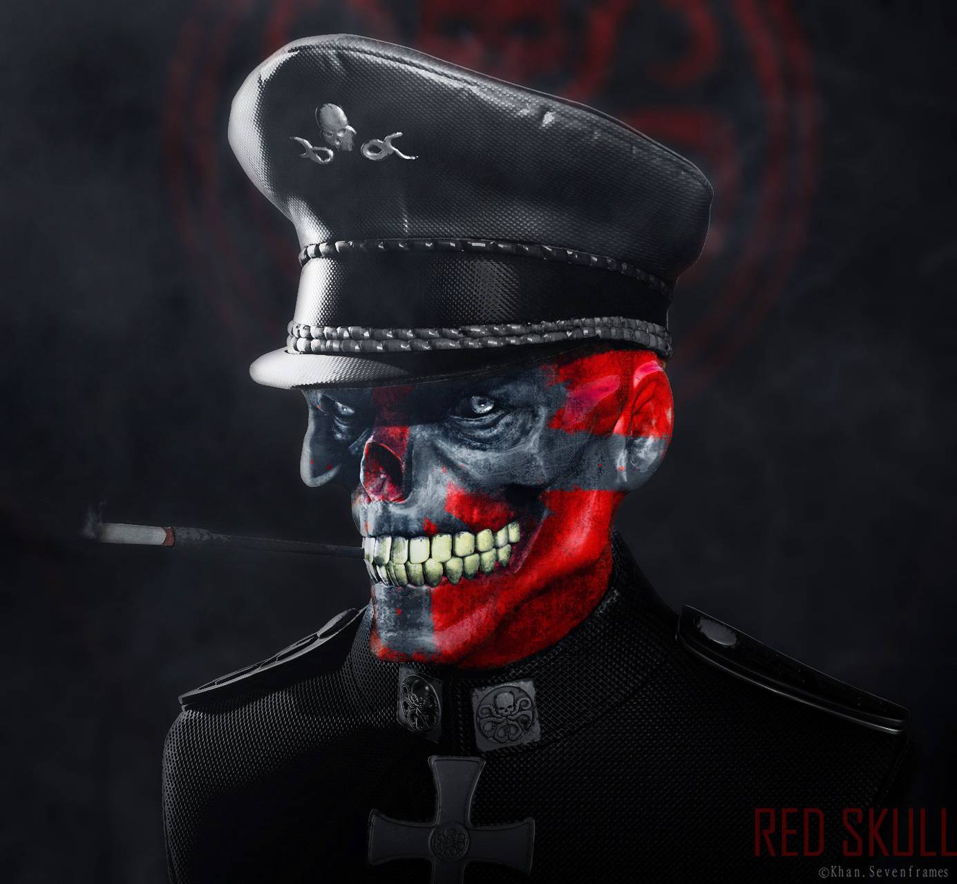Red skull wallpaper