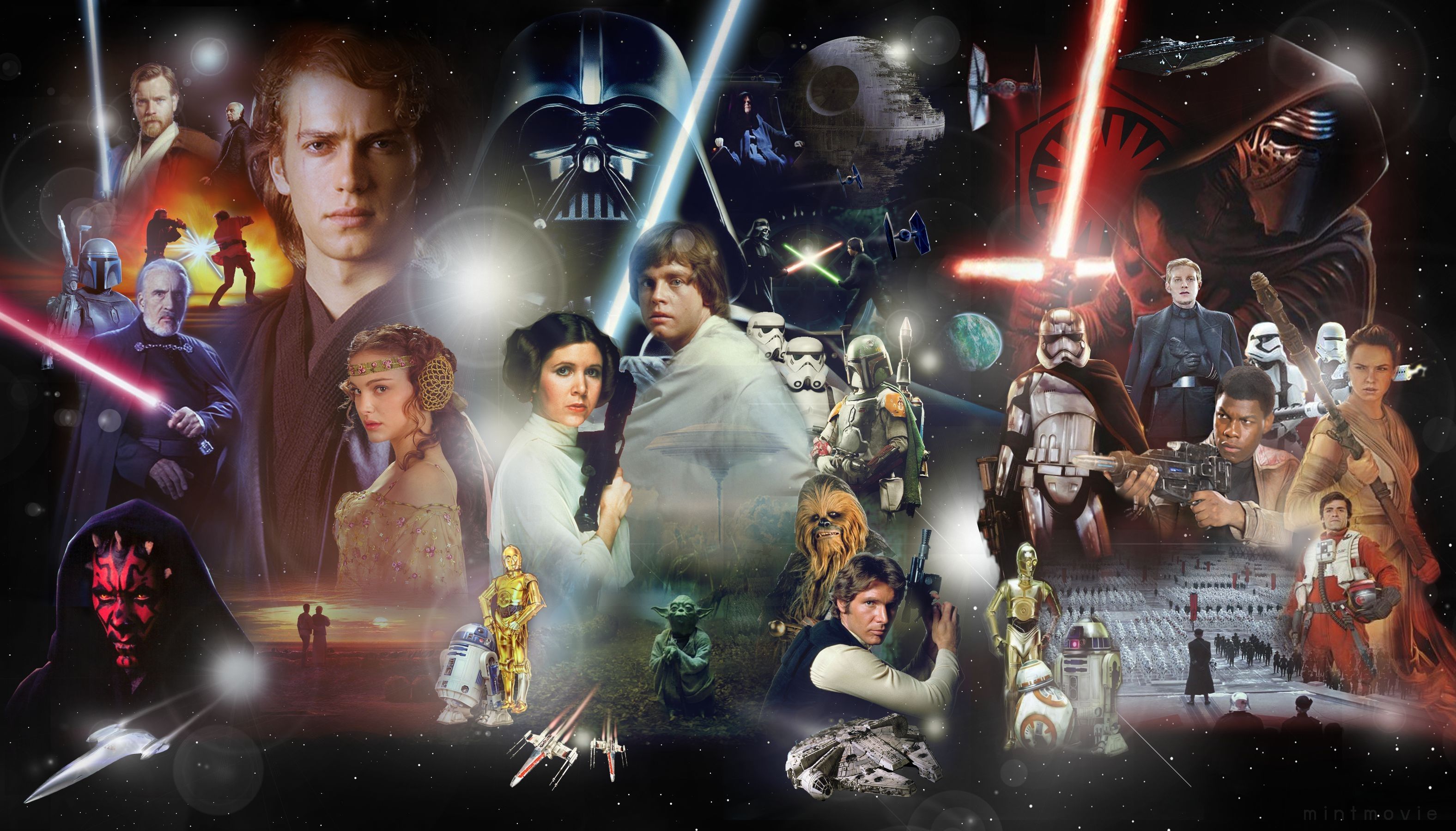 Star Wars Fan Art Science Fiction Collage Star Wars Heroes Star War...