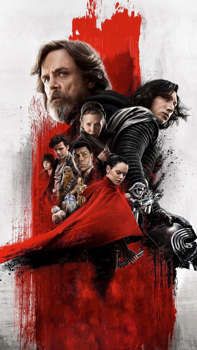 Star Wars: The Last Jedi Phone Wallpaper. Moviemania. Star wars watch, Star wars poster, Star wars wallpaper