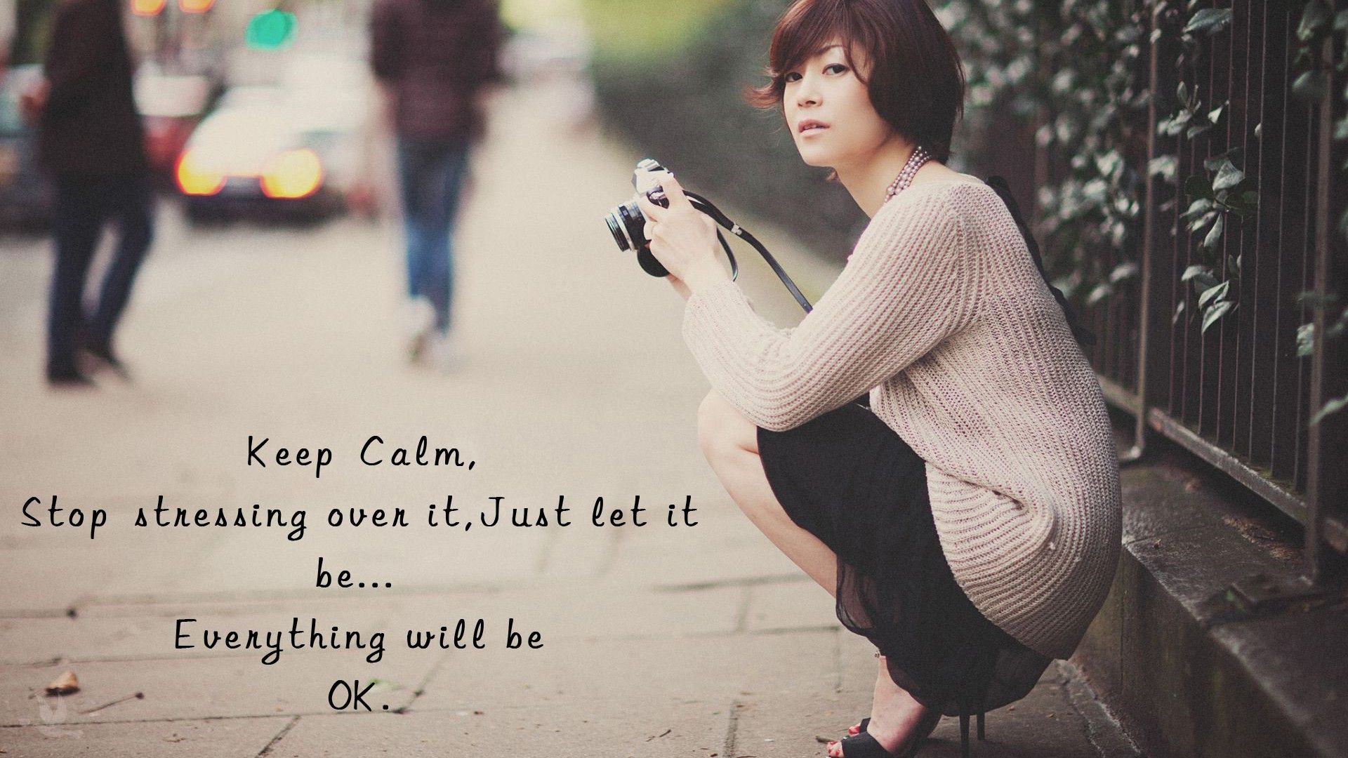Everything Will Be Ok Good Quote Wallpaper Will Be Ok Girl HD Wallpaper