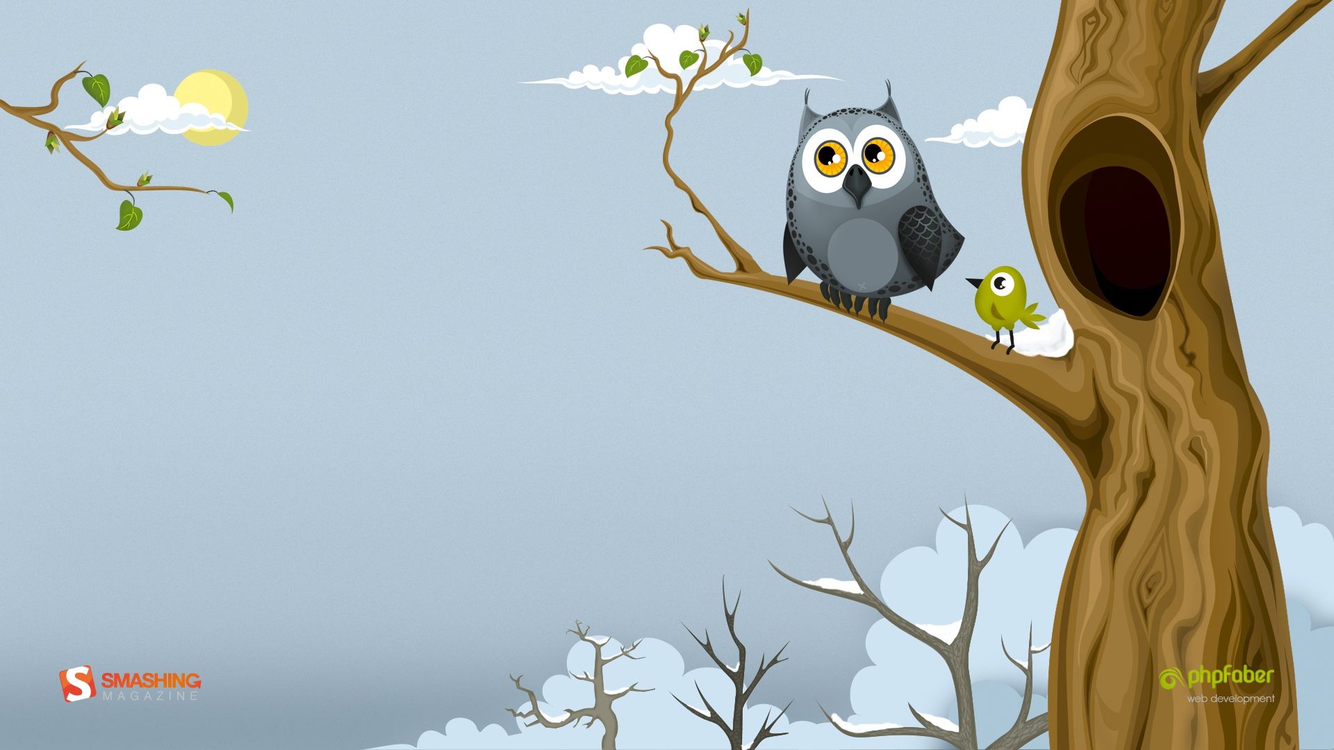Spring Desktop Wallpaper Cute Owl