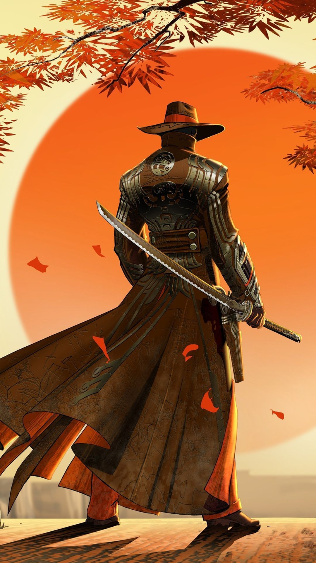 Samurai Cowboy Mobile HD Wallpaper. Samurai wallpaper, Samurai art, HD cool wallpaper